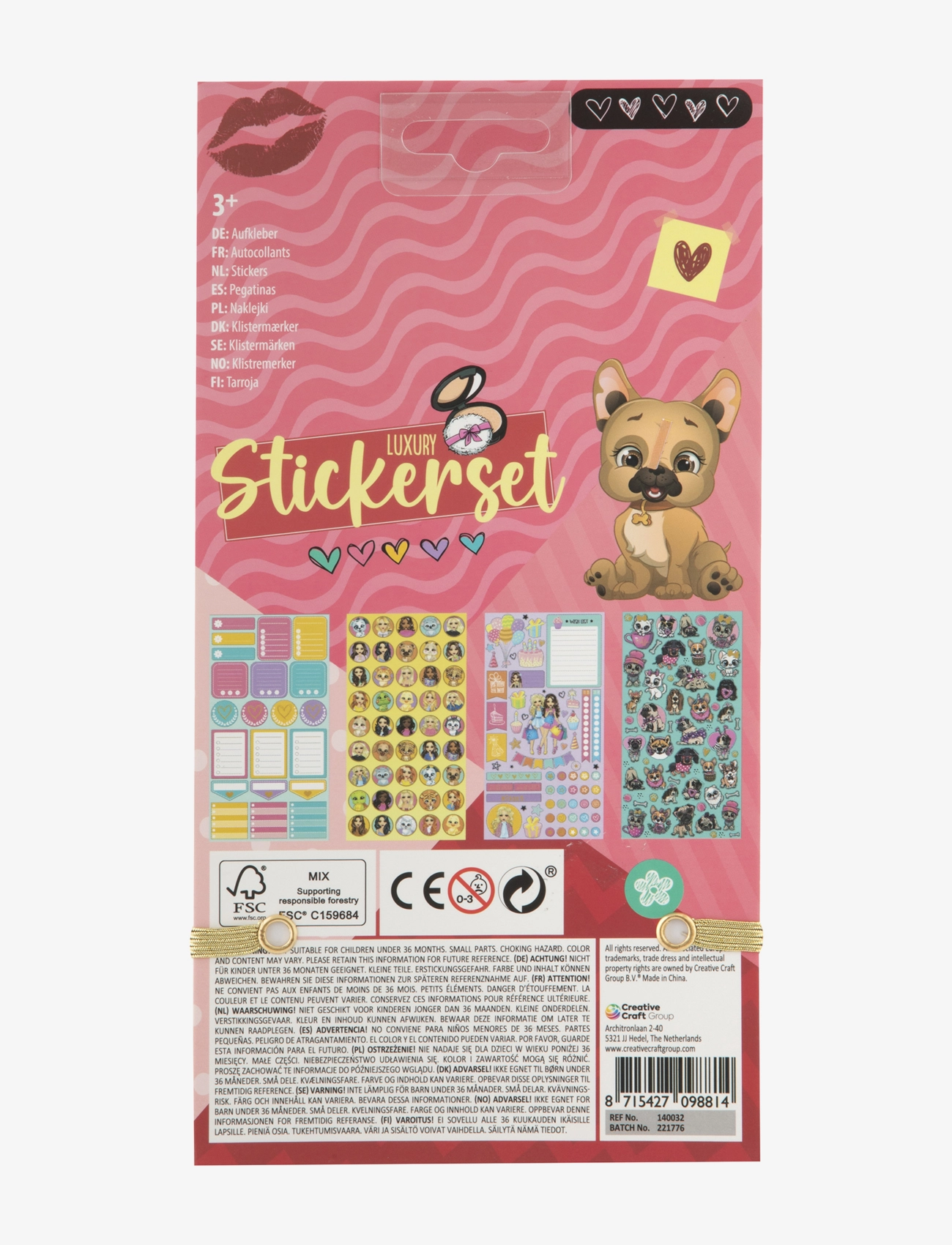 Sense - Stickersbok med 20 ark - klistermärken - multi colour - 2