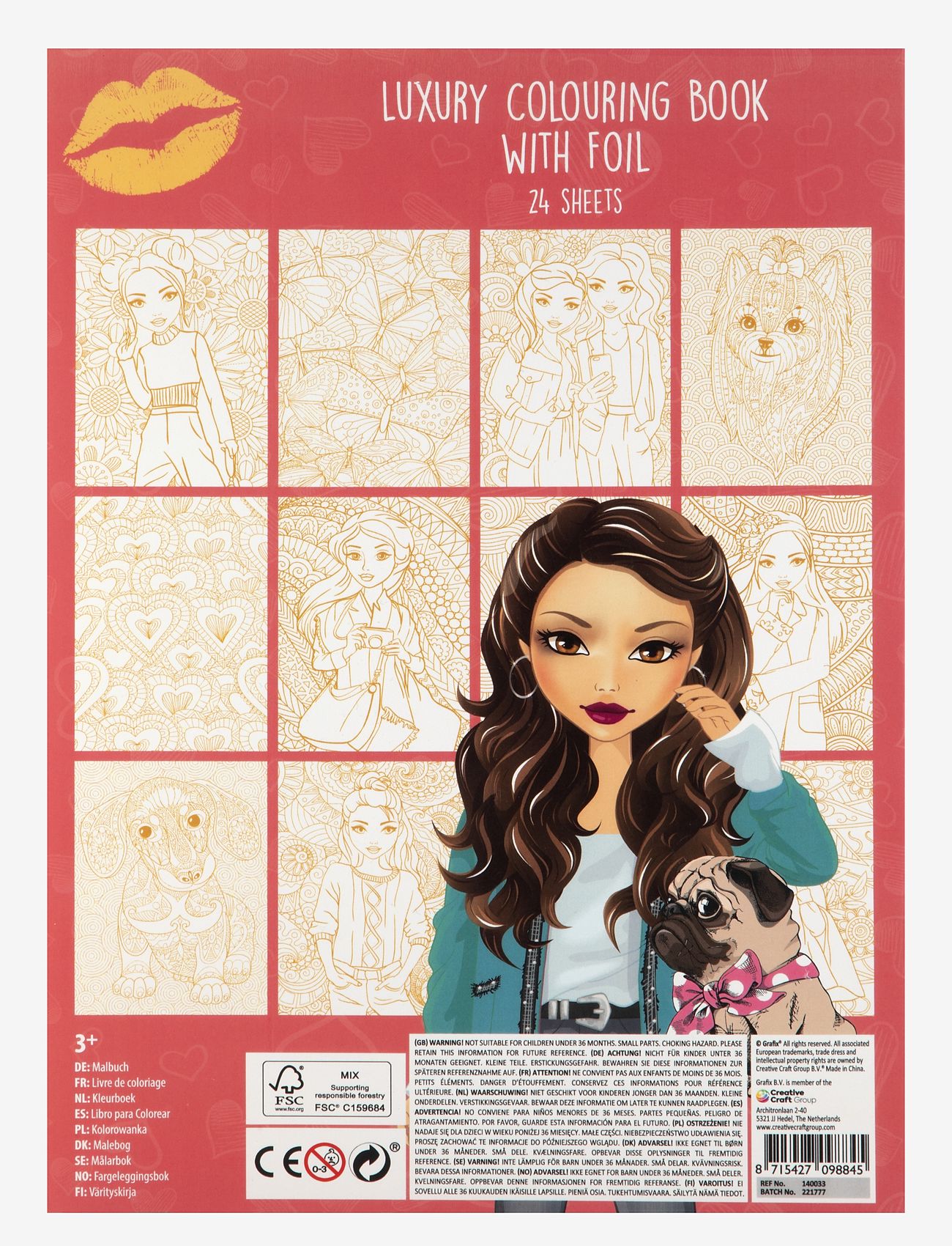 Sense Målarbok Med Folie I A4 - Kreativität - Boozt.com 