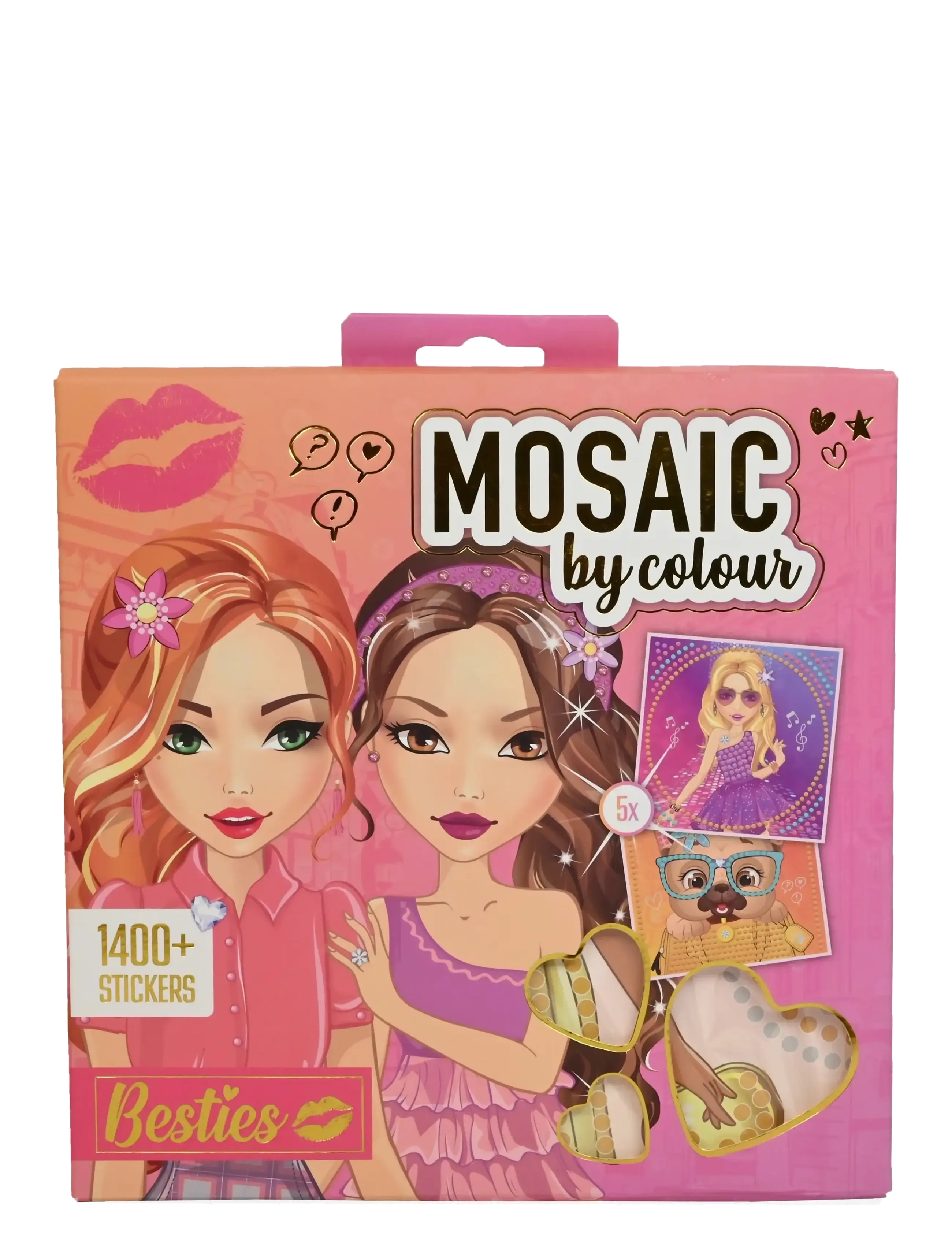 Sense Mosaic By Colour, Børn, Craft Sæt, Pink, Str: ONE SIZE