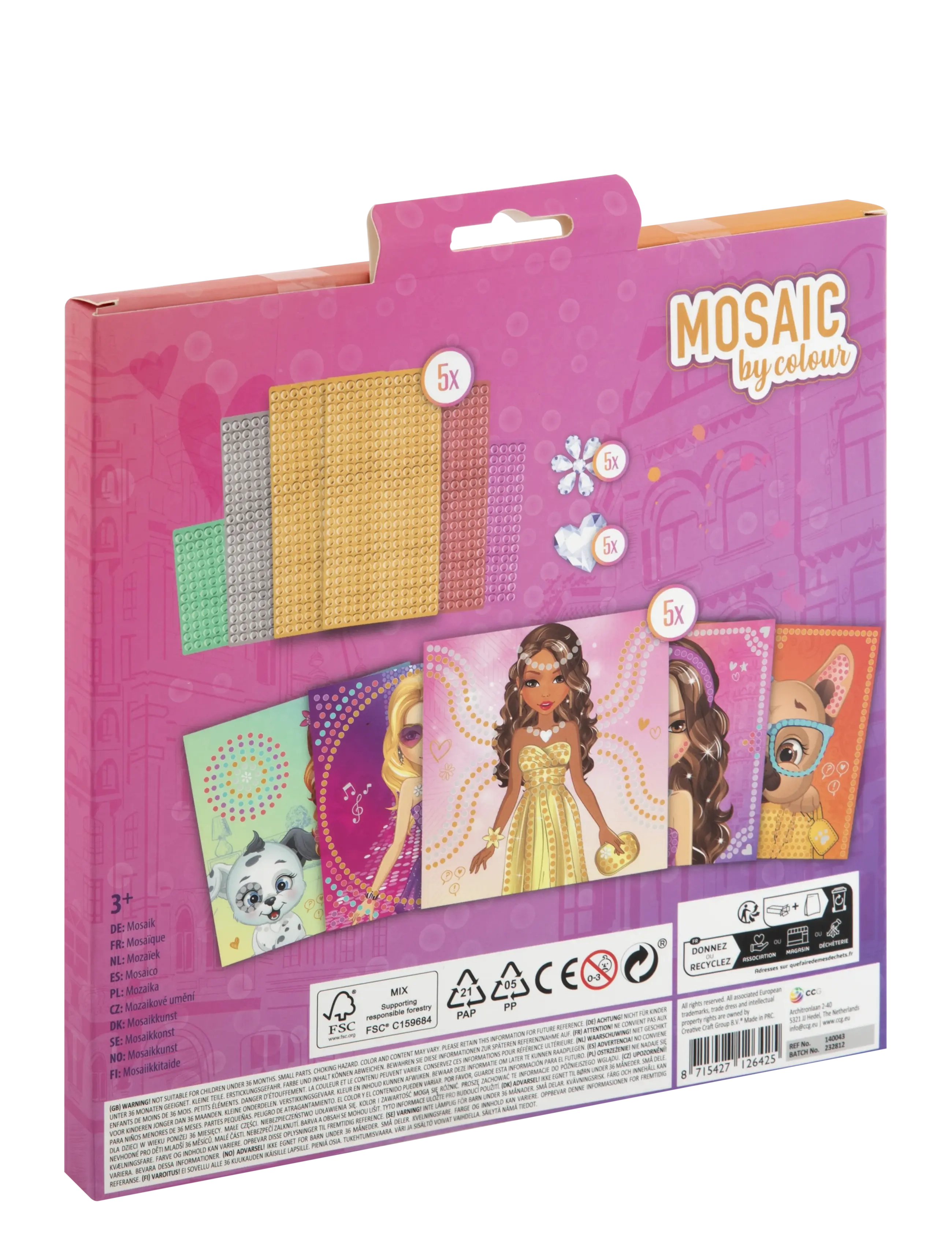 Sense - MOSAIC BY COLOUR - askartelusetit - red - 1