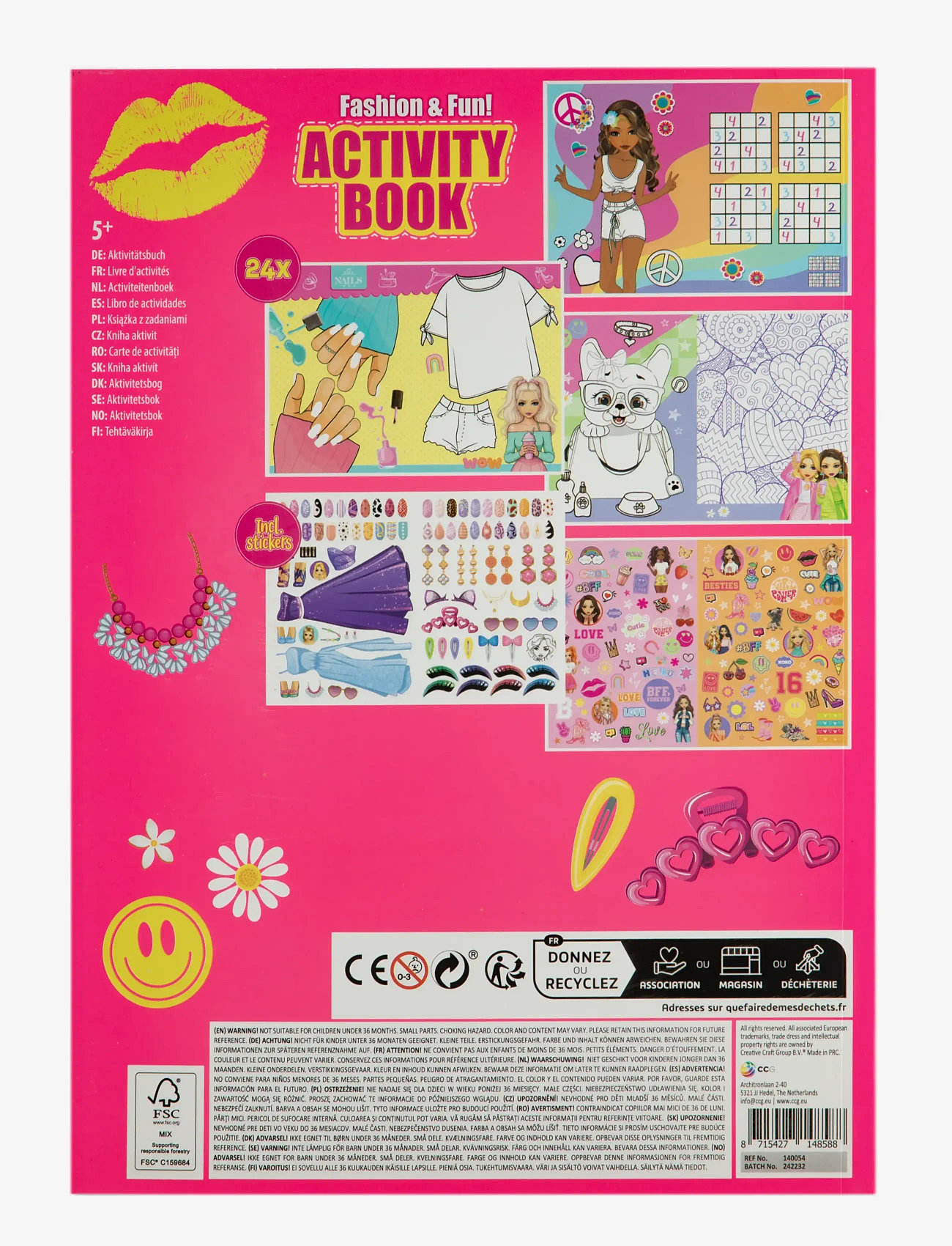 Sense - ACTIVITY BOOK A4 - mal- & bastelbücher - red - 1