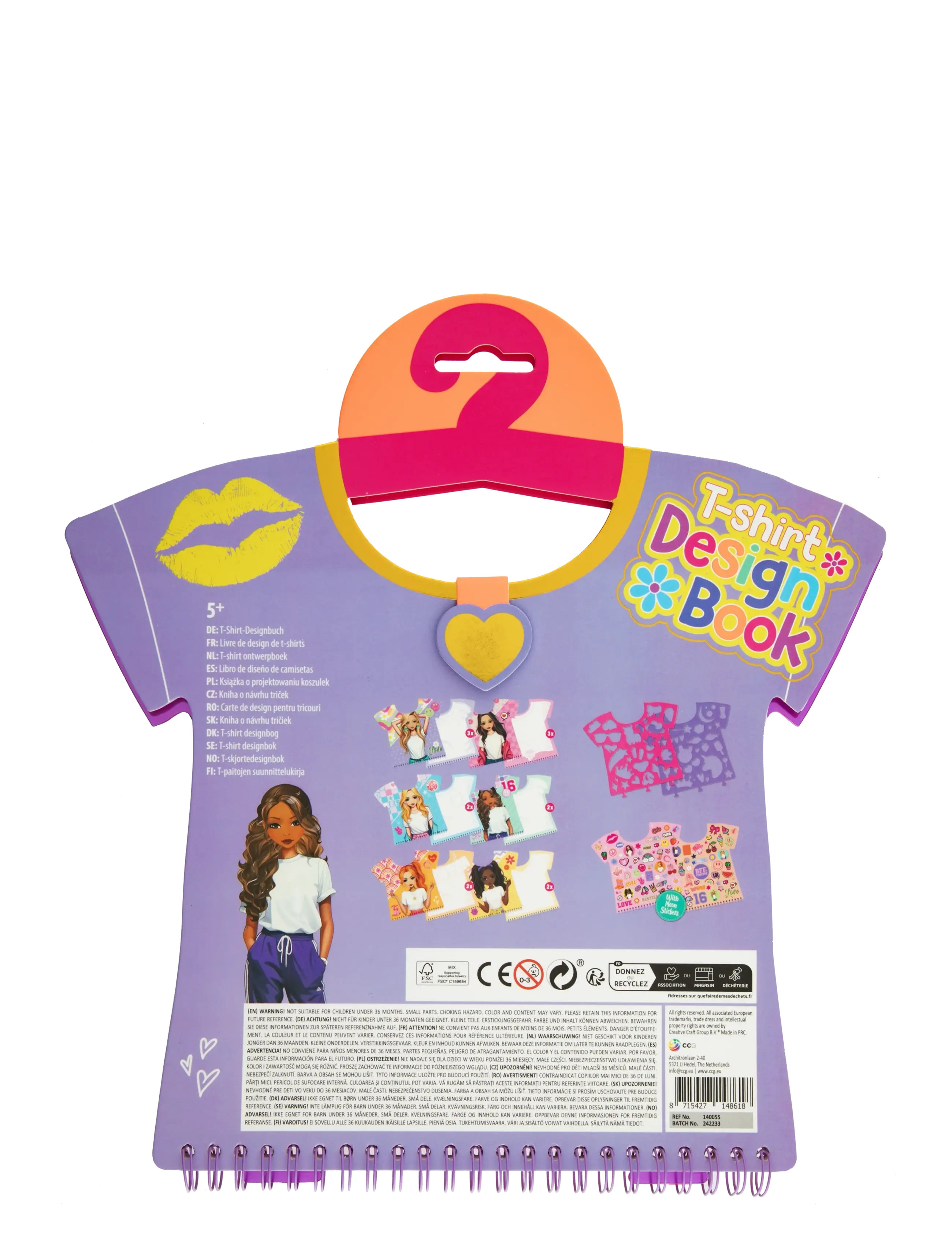 Sense - T-SHIRT DESIGN BOOK - bastelset - red - 1
