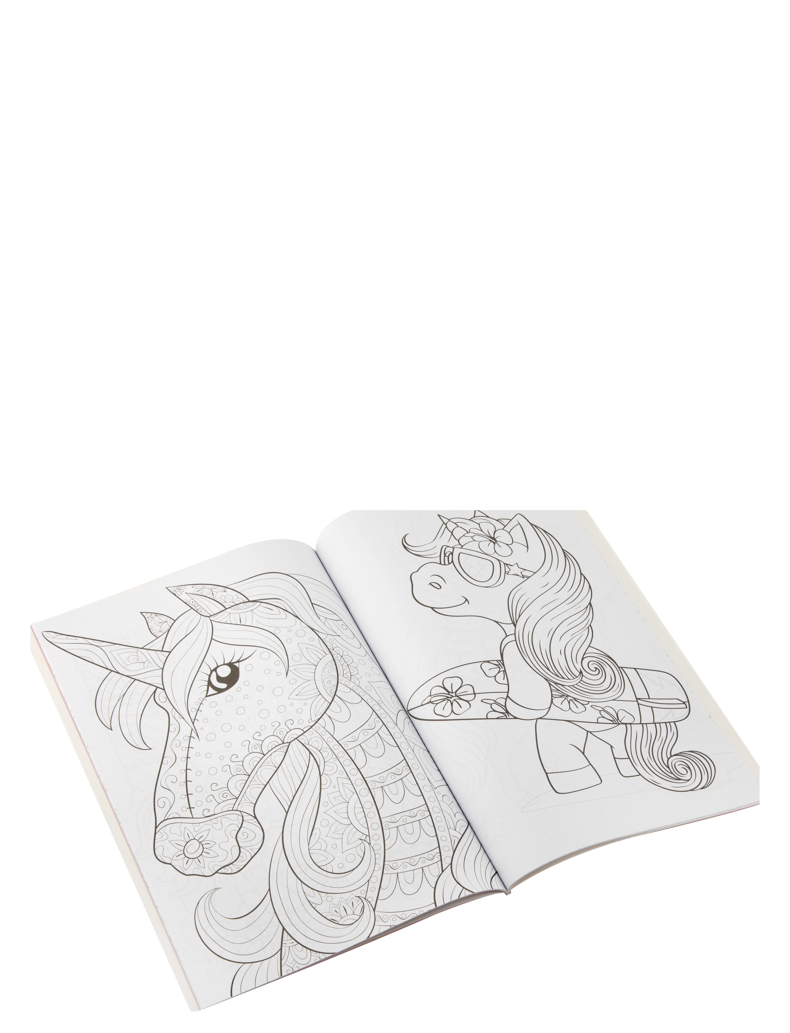 Sense - Colouring & Activity Book A4 Unicorn, 64 pages - lita- og föndurbækur - red - 1