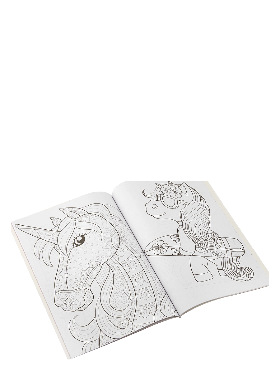 Sense - Colouring & Activity Book A4 Unicorn, 64 pages - mal- & bastelbücher - red - 1