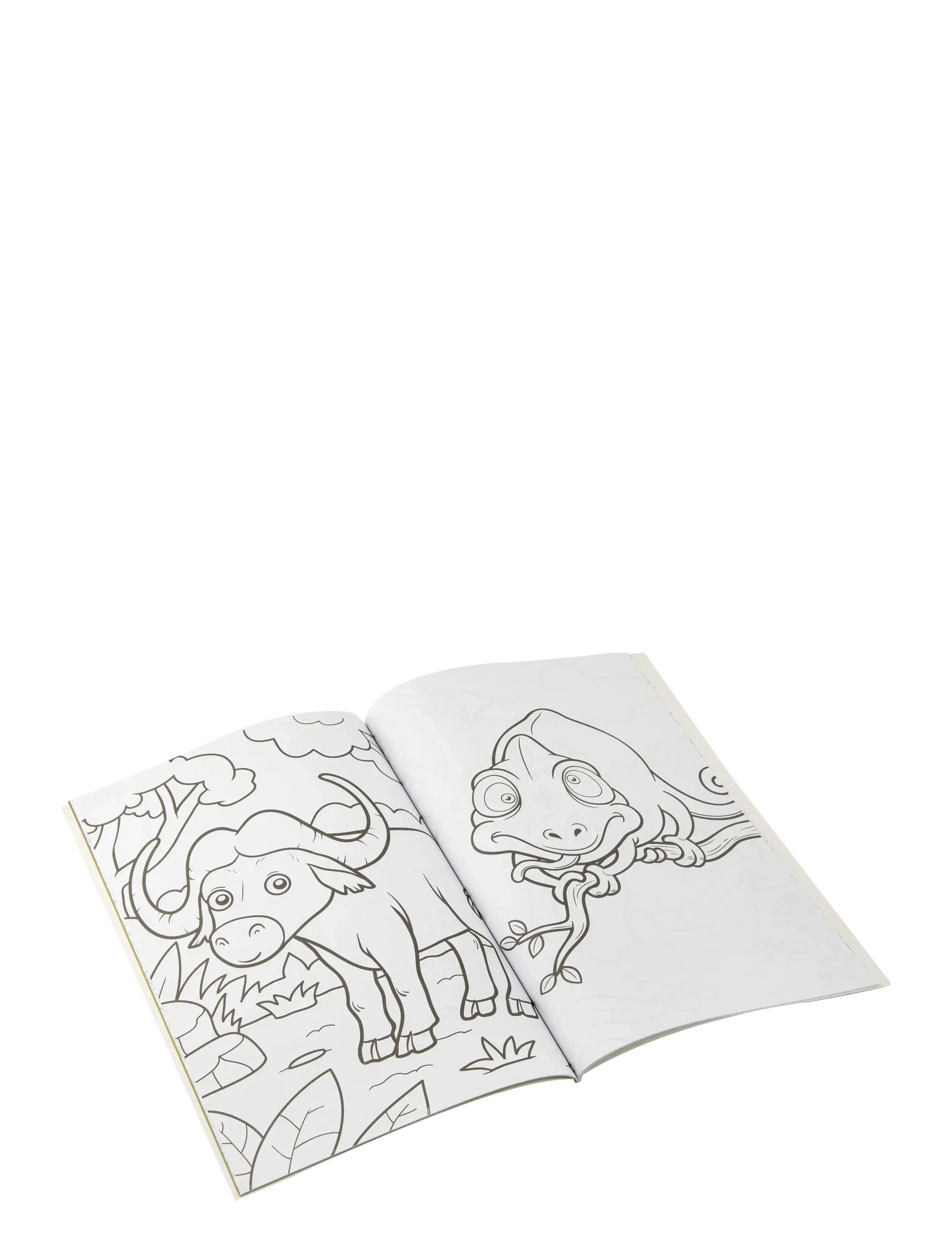 Sense - Colouring & Activity Book A4 Jungle, 64 pages - väritys- askartelukirjat - red - 1