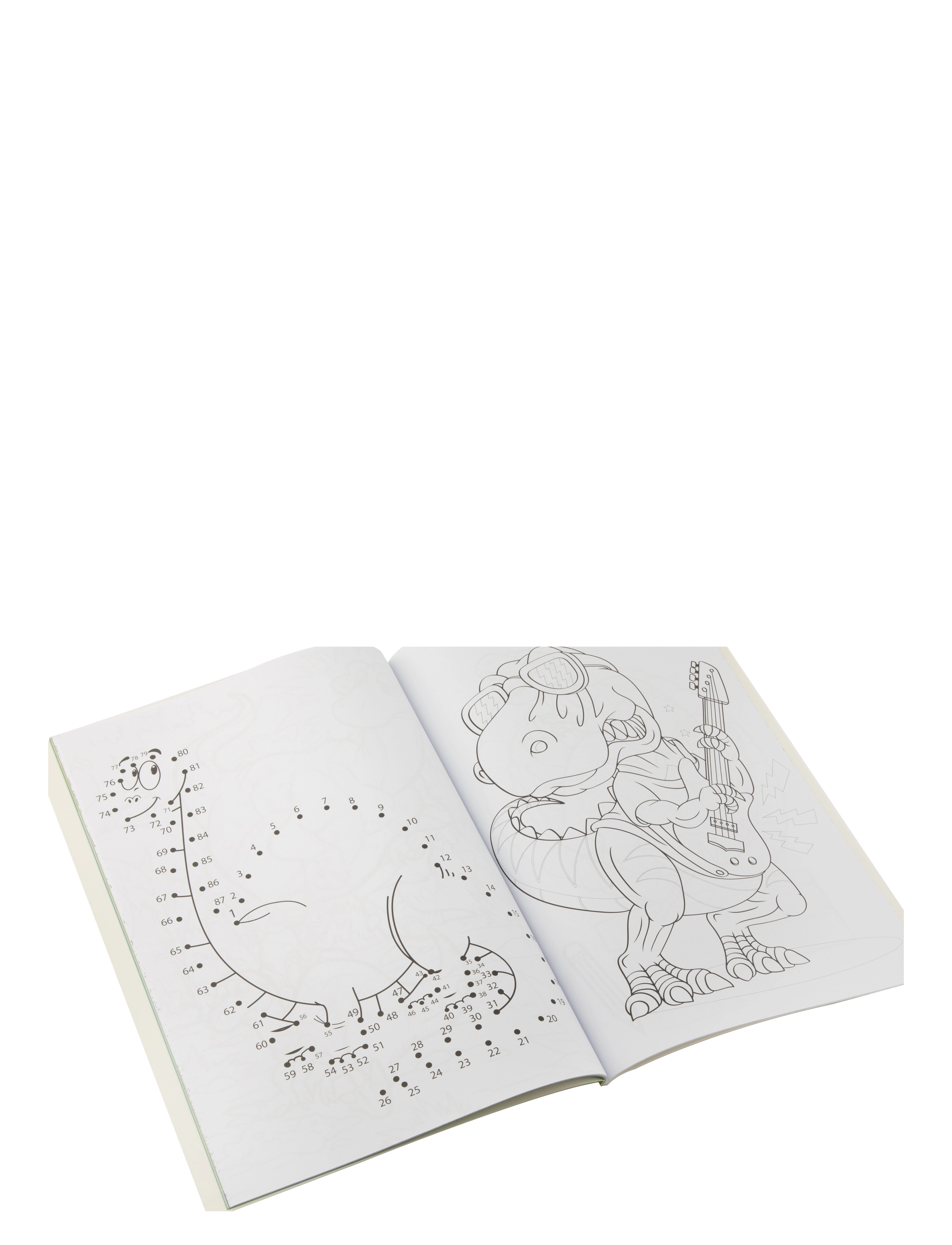 Sense - Colouring & Activity Book A4 Dino, 64 pages - male- & kreabøger - red - 1