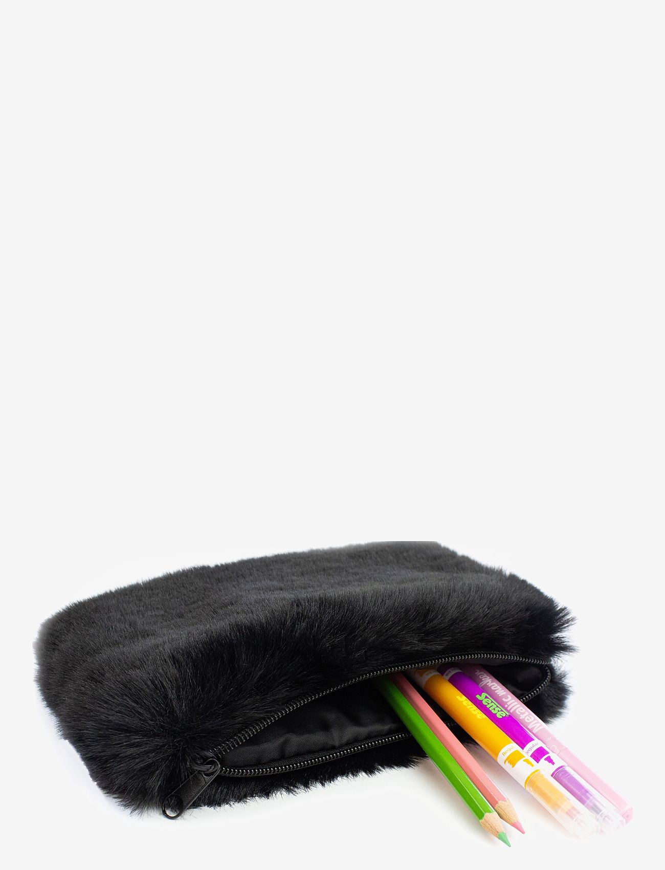 Sense - Pennfodral fluff Svart - laveste priser - black - 1