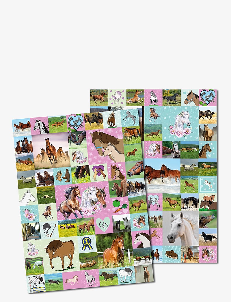 Sense - HÄSTAR 100 STICKERS HOLOGRAM - klistermærker - red - 2