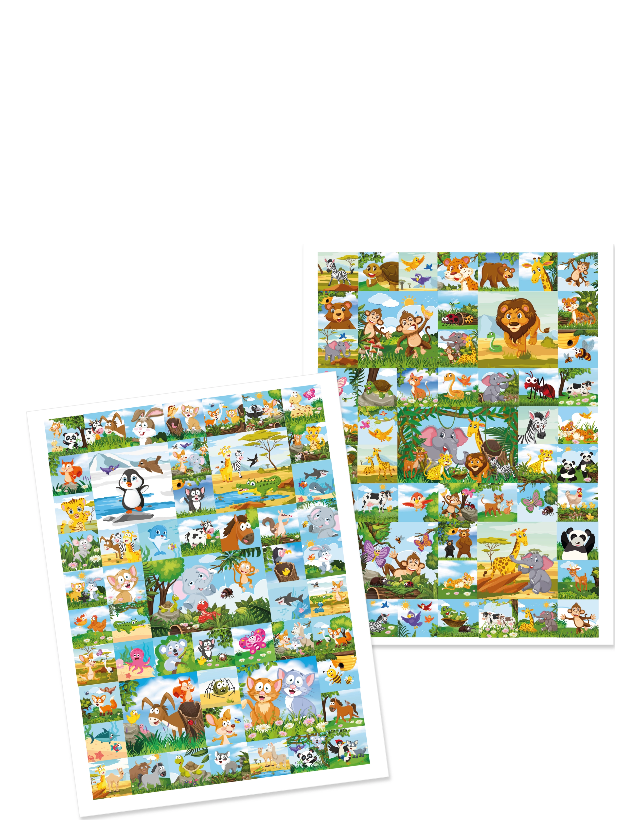Sense - GULLIGA DJUR 100 STICKERS HOLOGRAM - aufkleber - red - 1