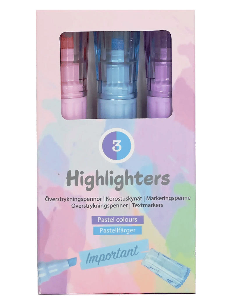 Sense - ÖVERSTRYKNINGSPENNA 3-P PASTELL - schreibwaren - red - 0