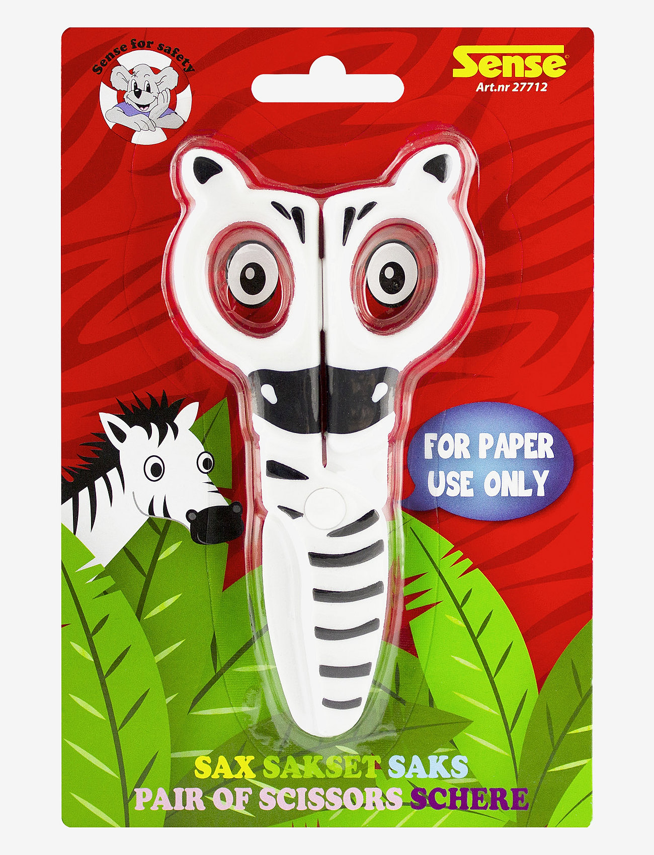 Sense - BARNSAX DJUR - bastelset - red - 0