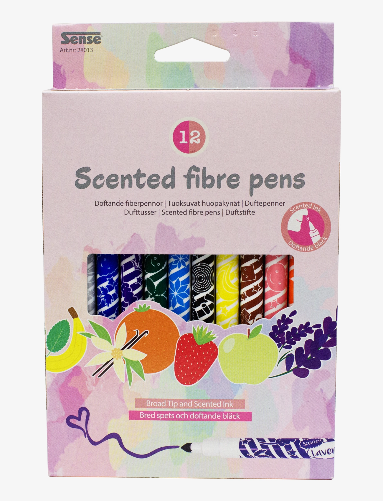 Sense Doftpennor 12-P, Børn, Coloured Blyant, Multi/mønstret, Str: ONE SIZE