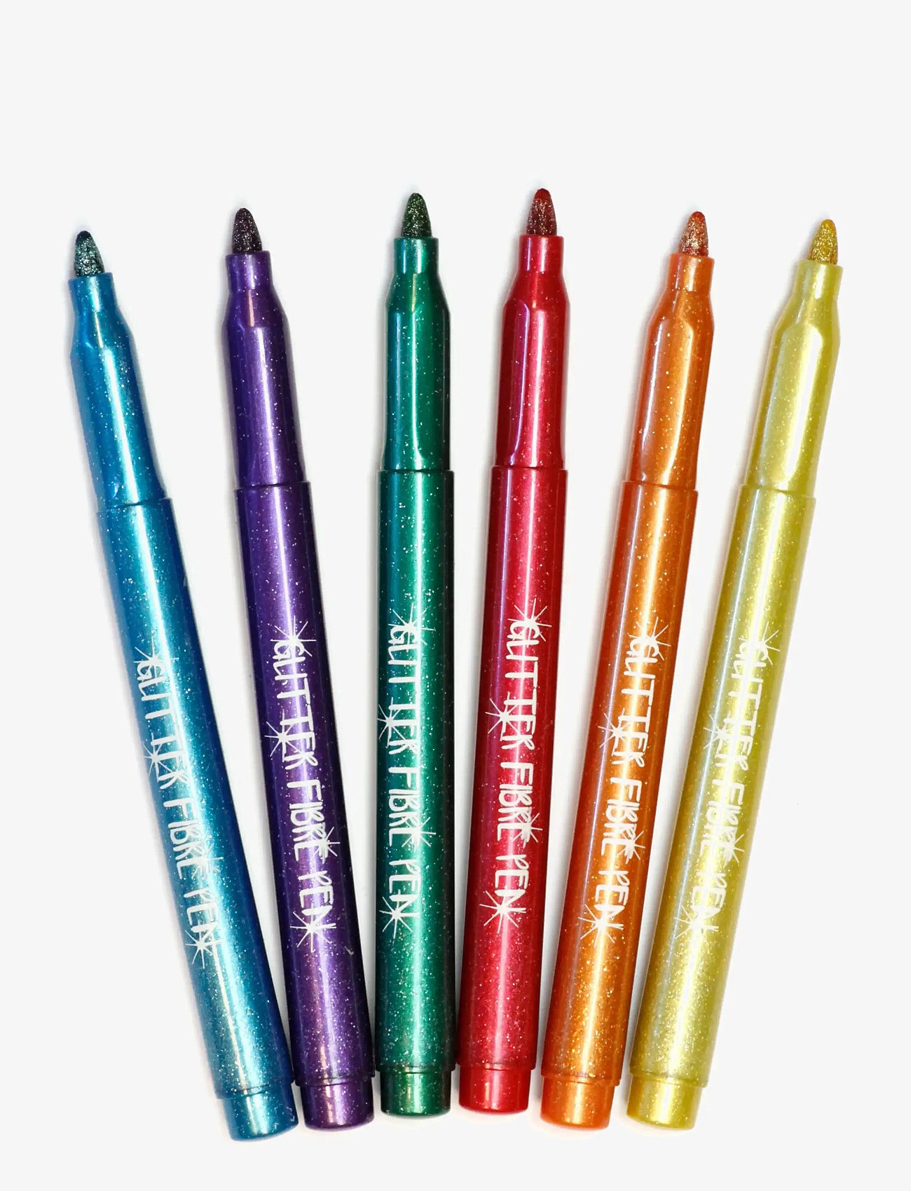 Sense - GLITTER FIBERPENNOR 6-P - blyanter - red - 1