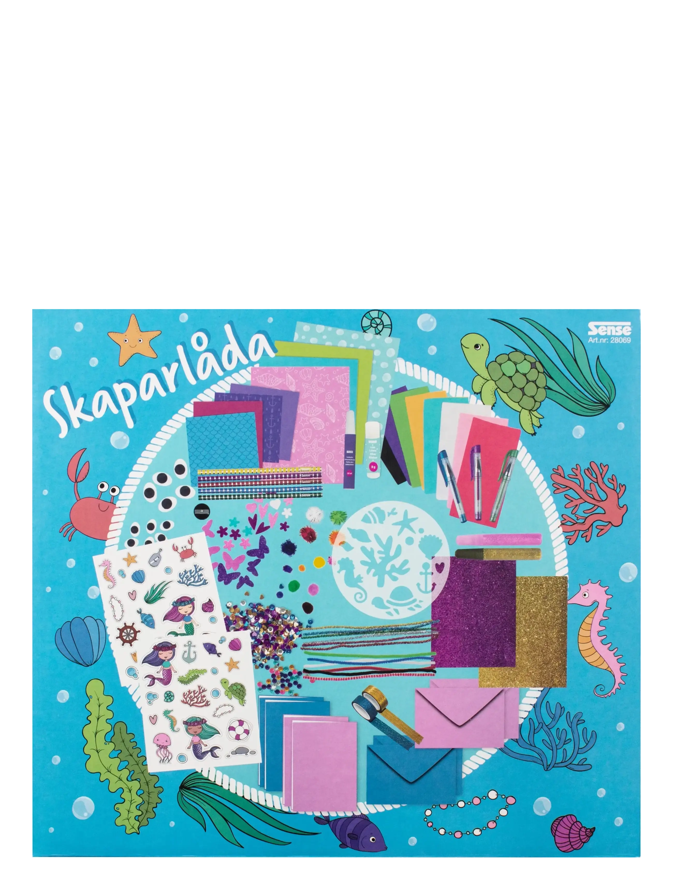 Sense SKAPARLÅDA - Bastelset - RED / blue