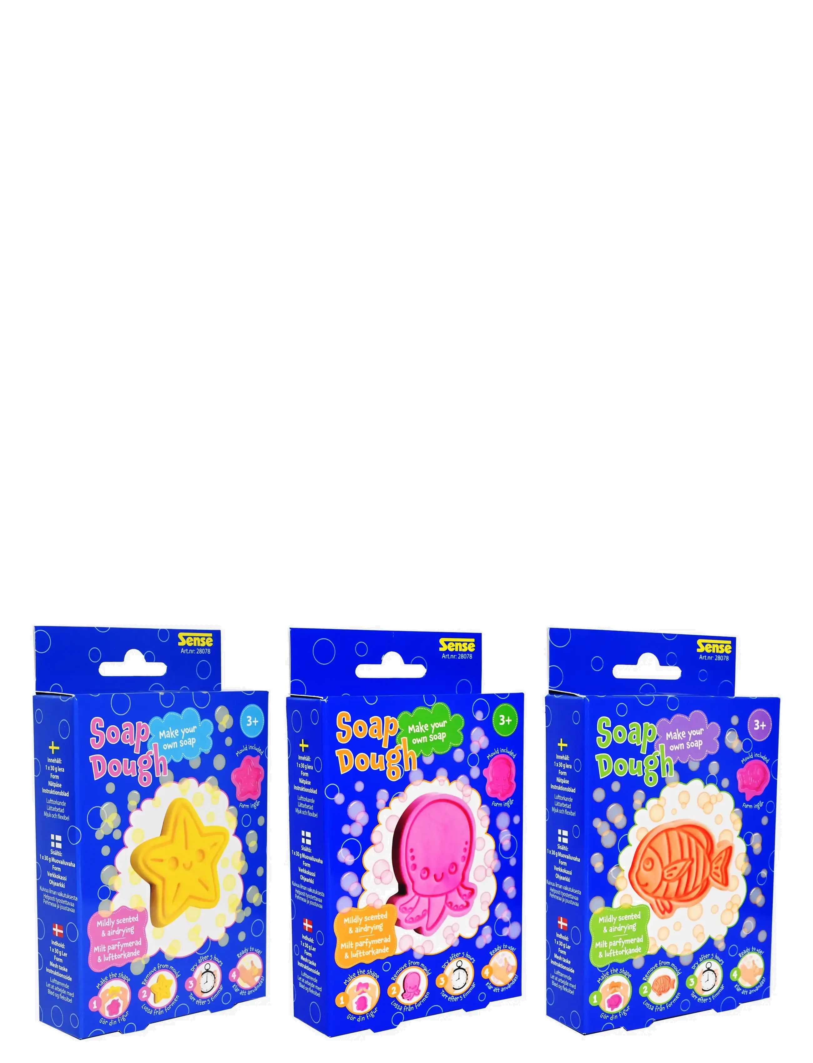 Sense Tvållera "Mini" Sort Färger, One Size, Craft, Mehrfarbig/gemustert - Play Dough, Kinder