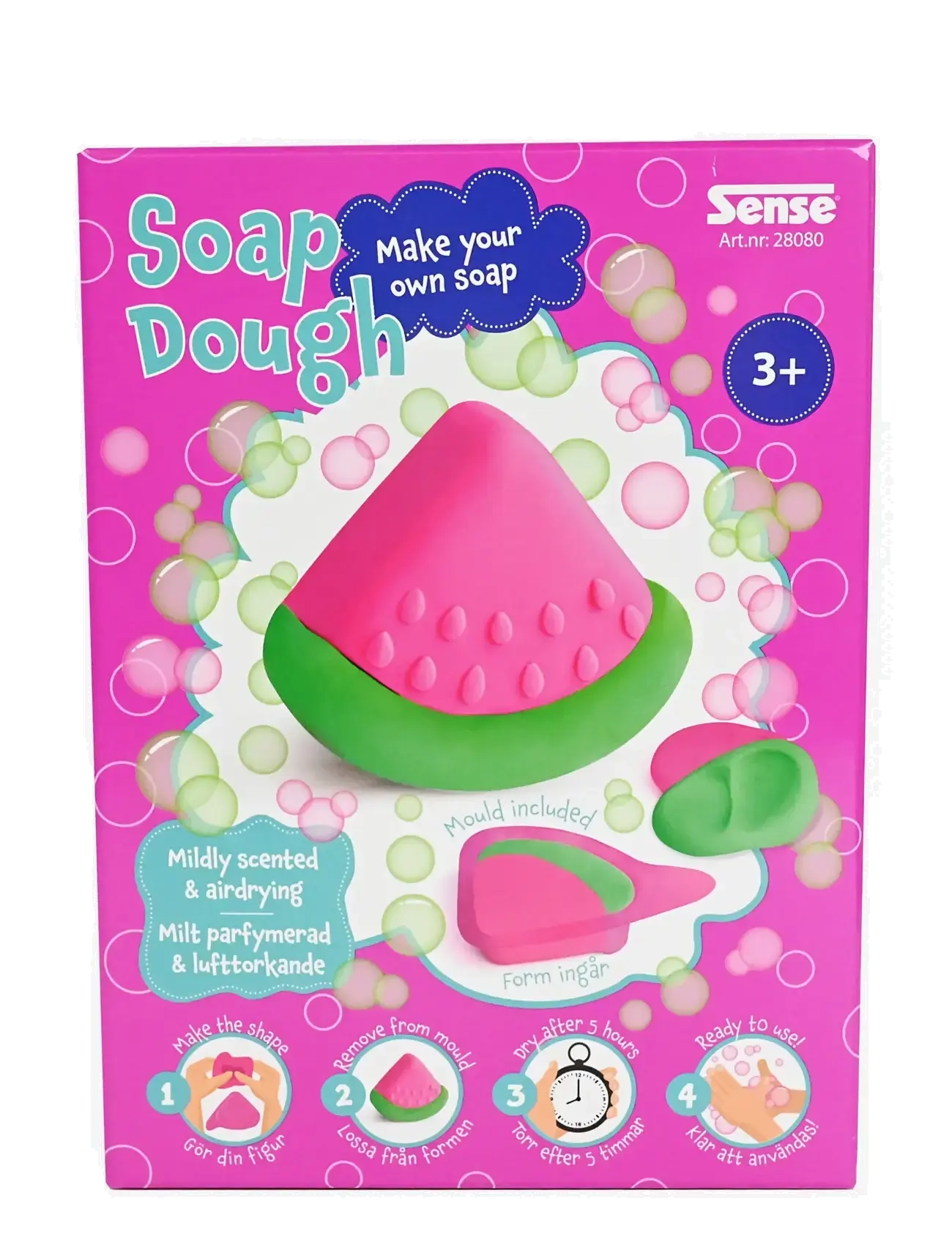 Sense Tvållera Melon, Børn, Play Dough, Pink, Str: ONE SIZE