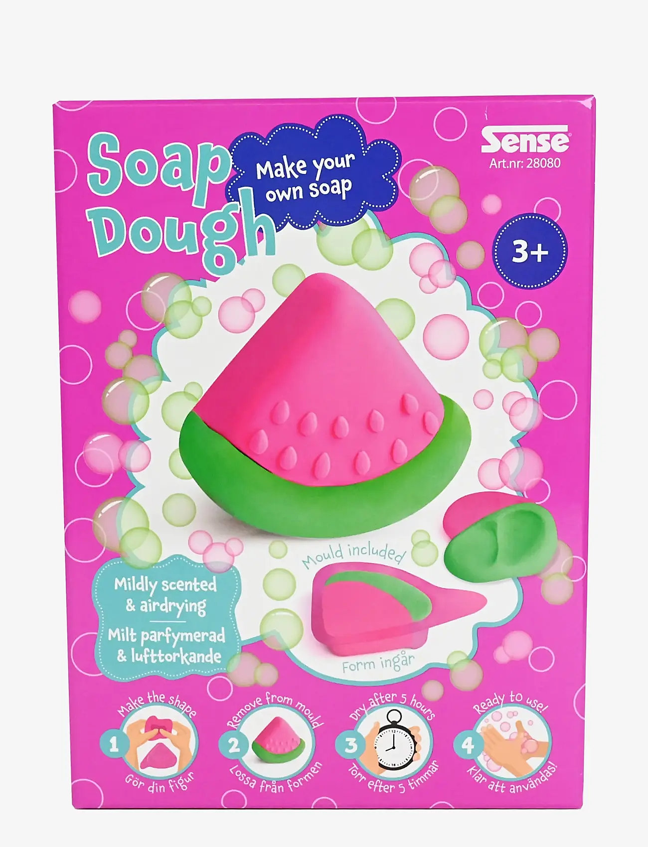Sense - TVÅLLERA MELON - play dough - red - 0