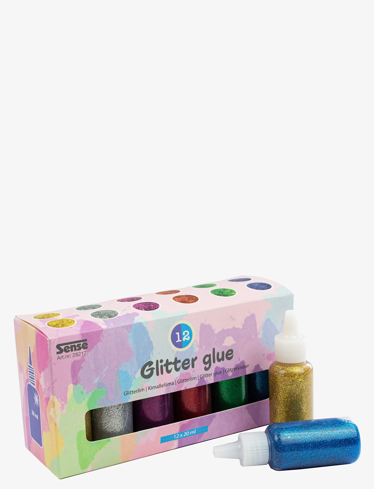 Sense - GLITTERLIM FLASKOR 12-P - red - 0