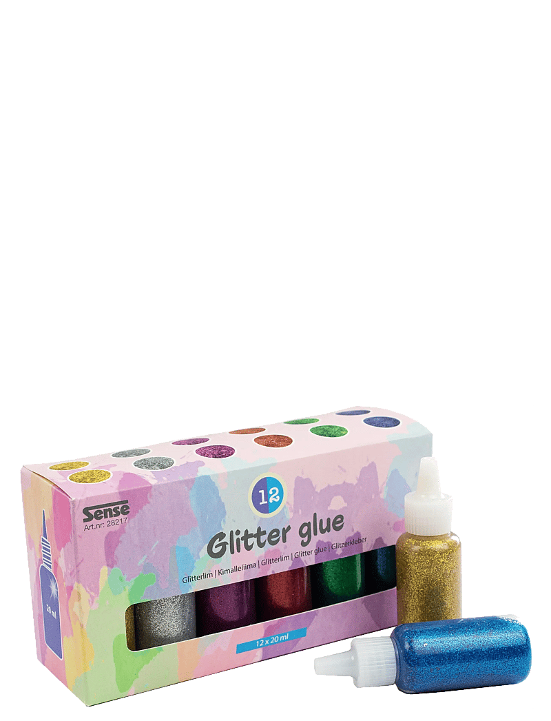 Sense - GLITTERLIM FLASKOR 12-P - red - 0