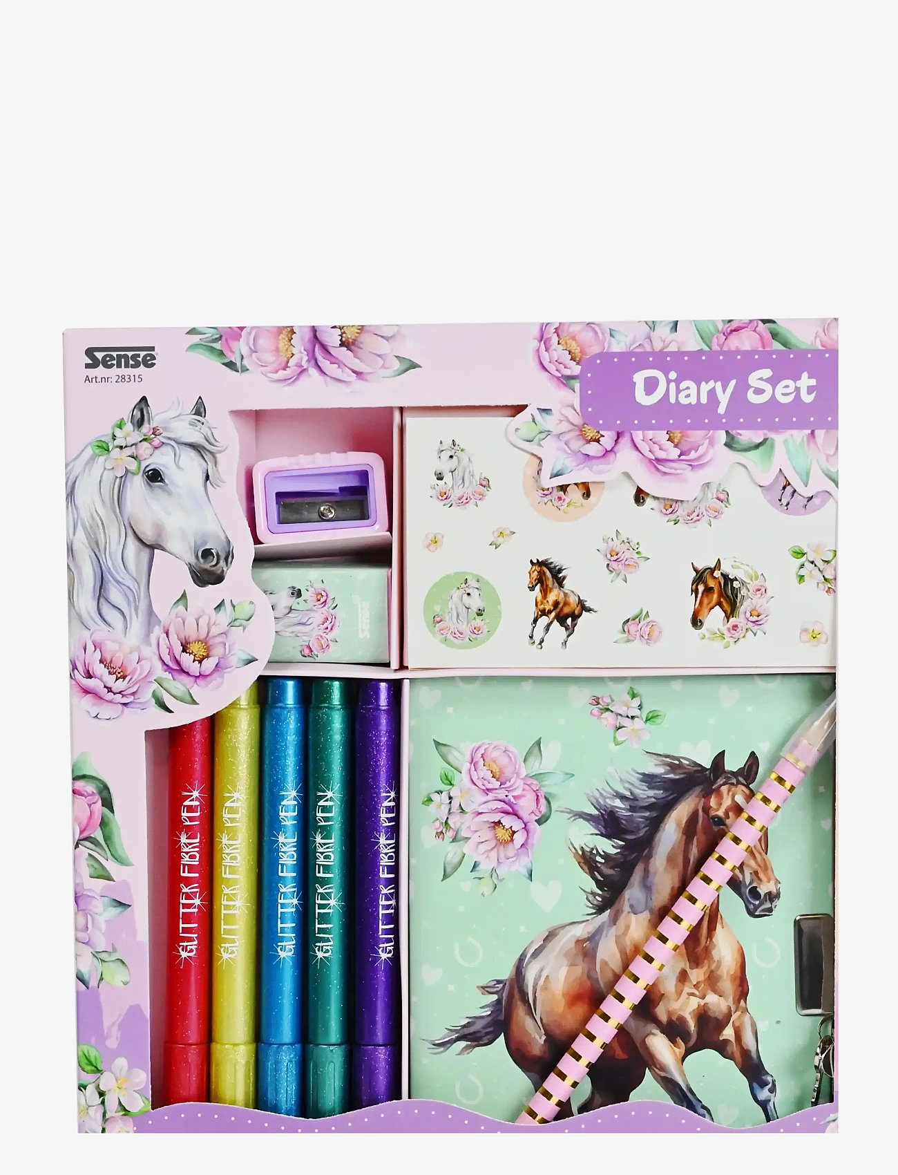 Sense - DAGBOKSSET - skrivset - red - 0