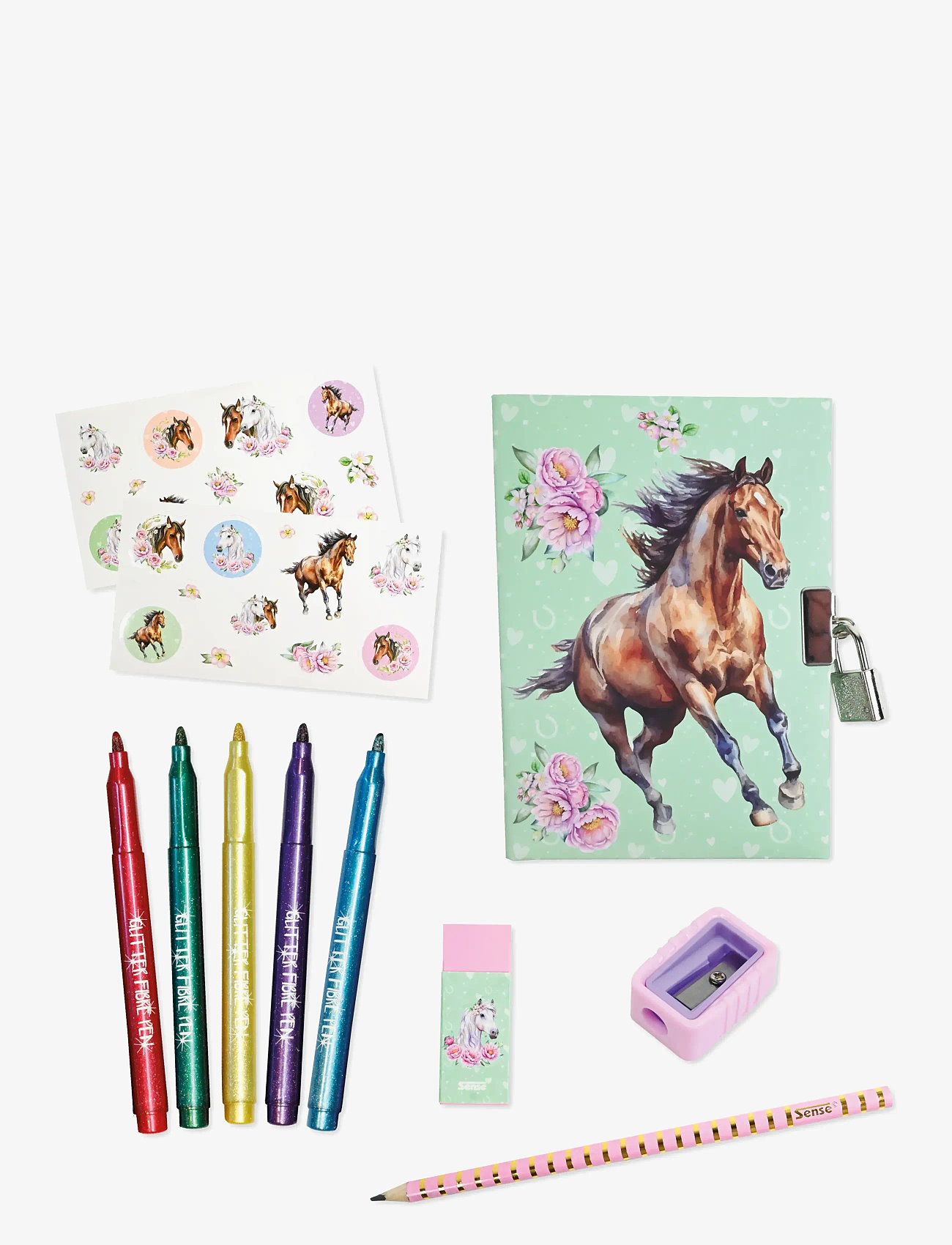 Sense - DAGBOKSSET - skrivset - red - 1