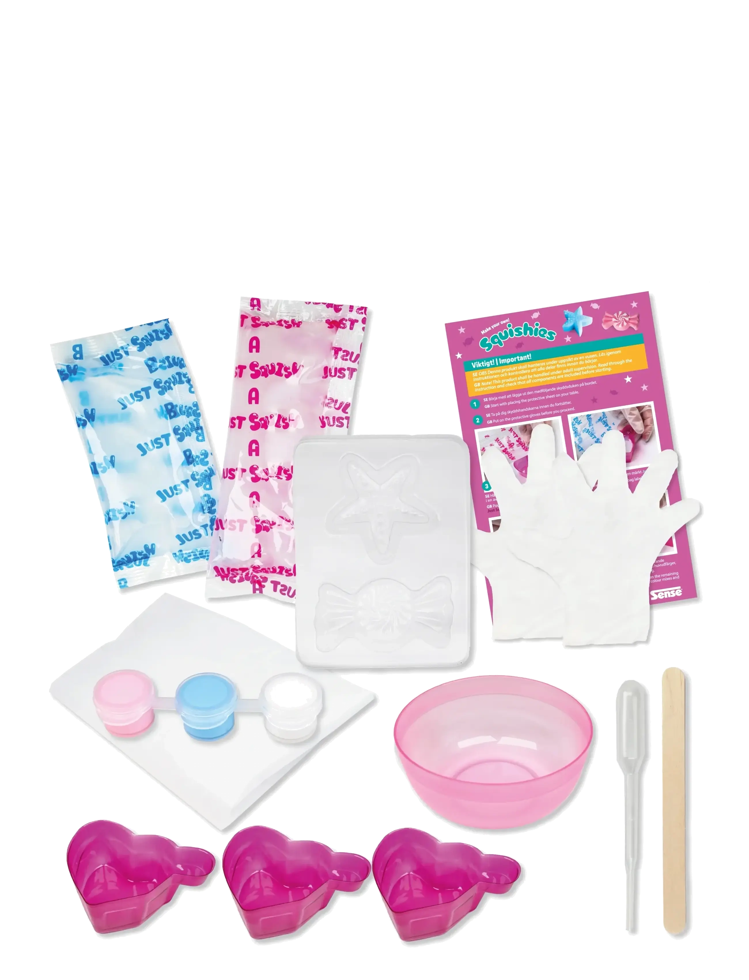 Sense - SQUISHIES - kreasæt - red - 1
