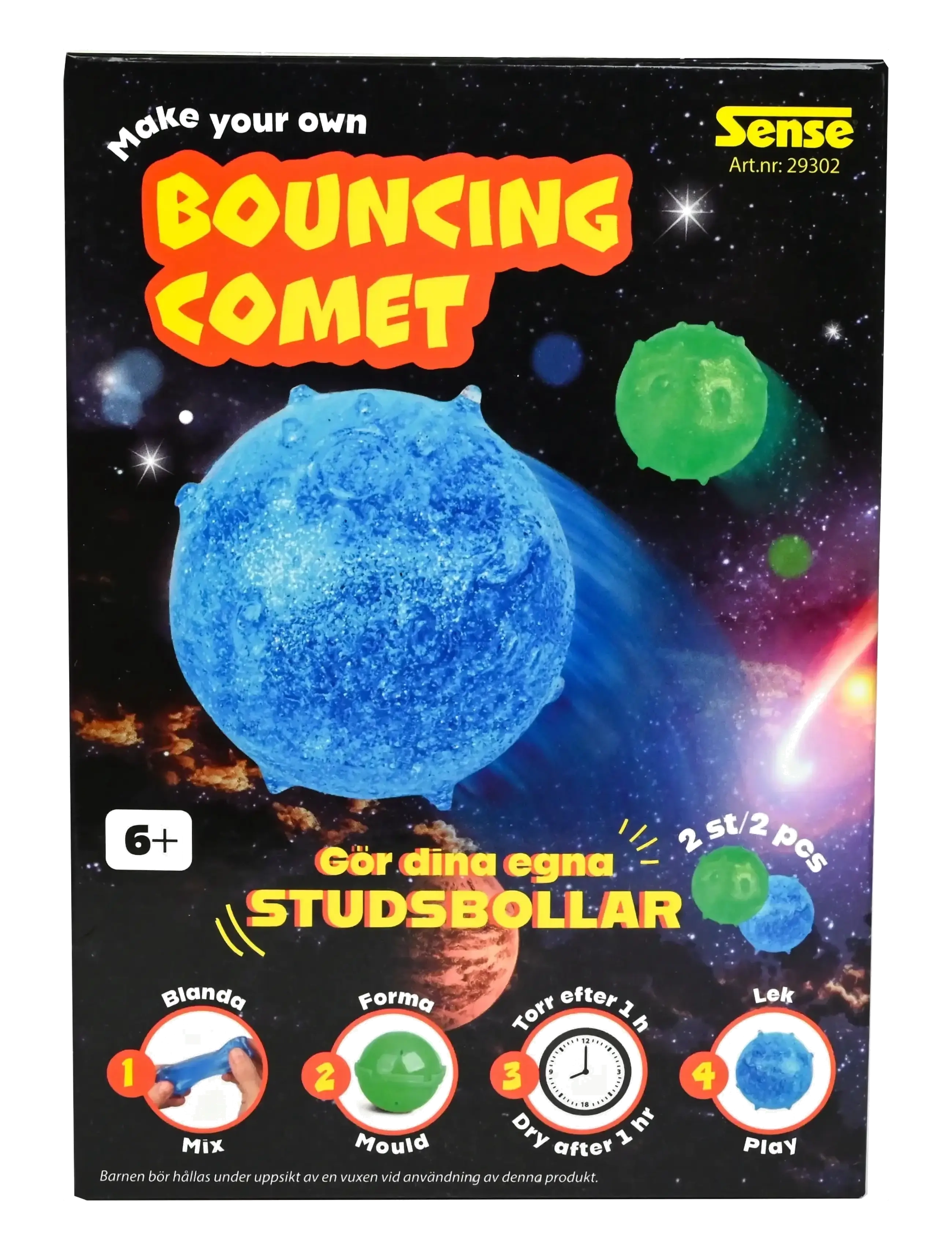 MIN STUDSANDE KOMET BIELA (B+G) - RED