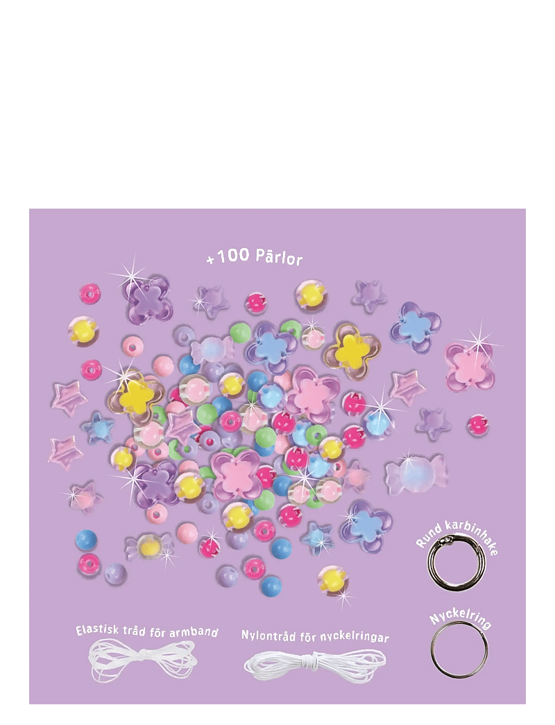 Sense - PÄRLSET NYCKELRING & ARMBAND MULTI - smykker & accessories - red - 1