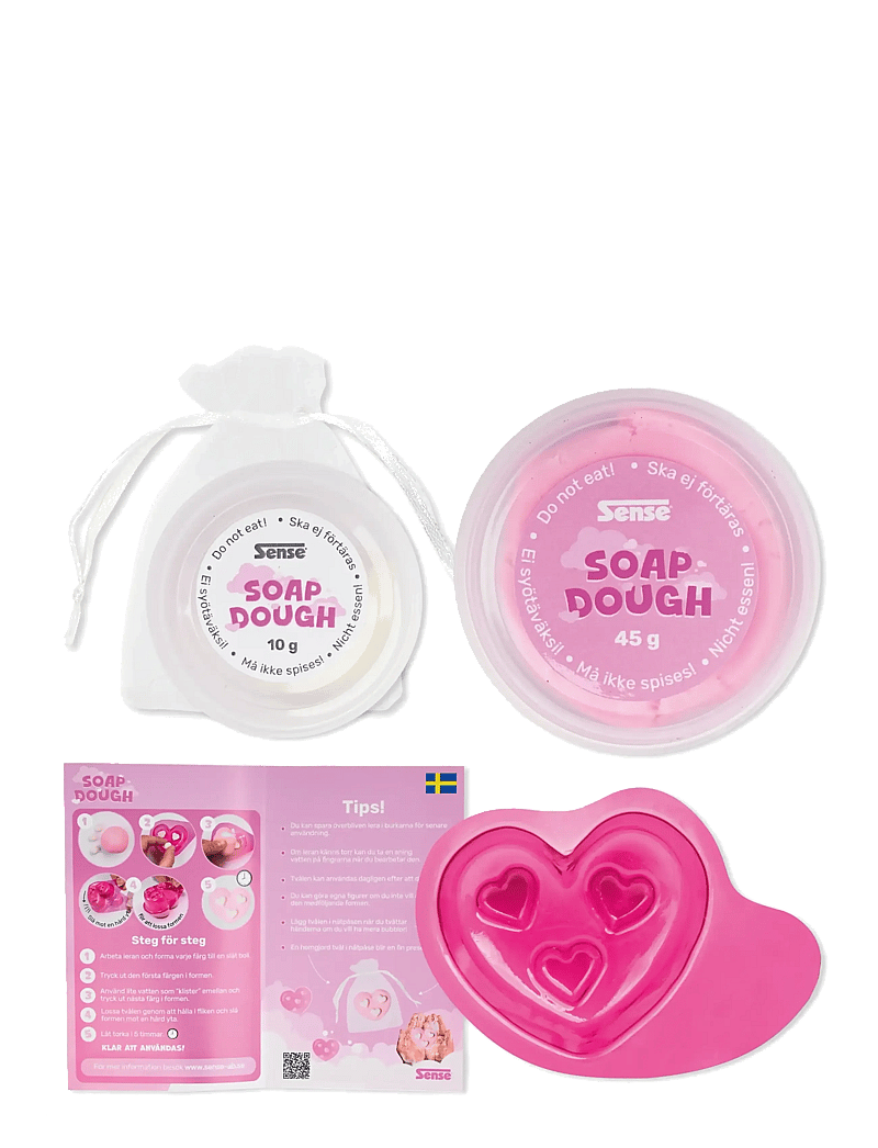 Sense - TVÅLLERA HJÄRTA - kreasæt - red - 2