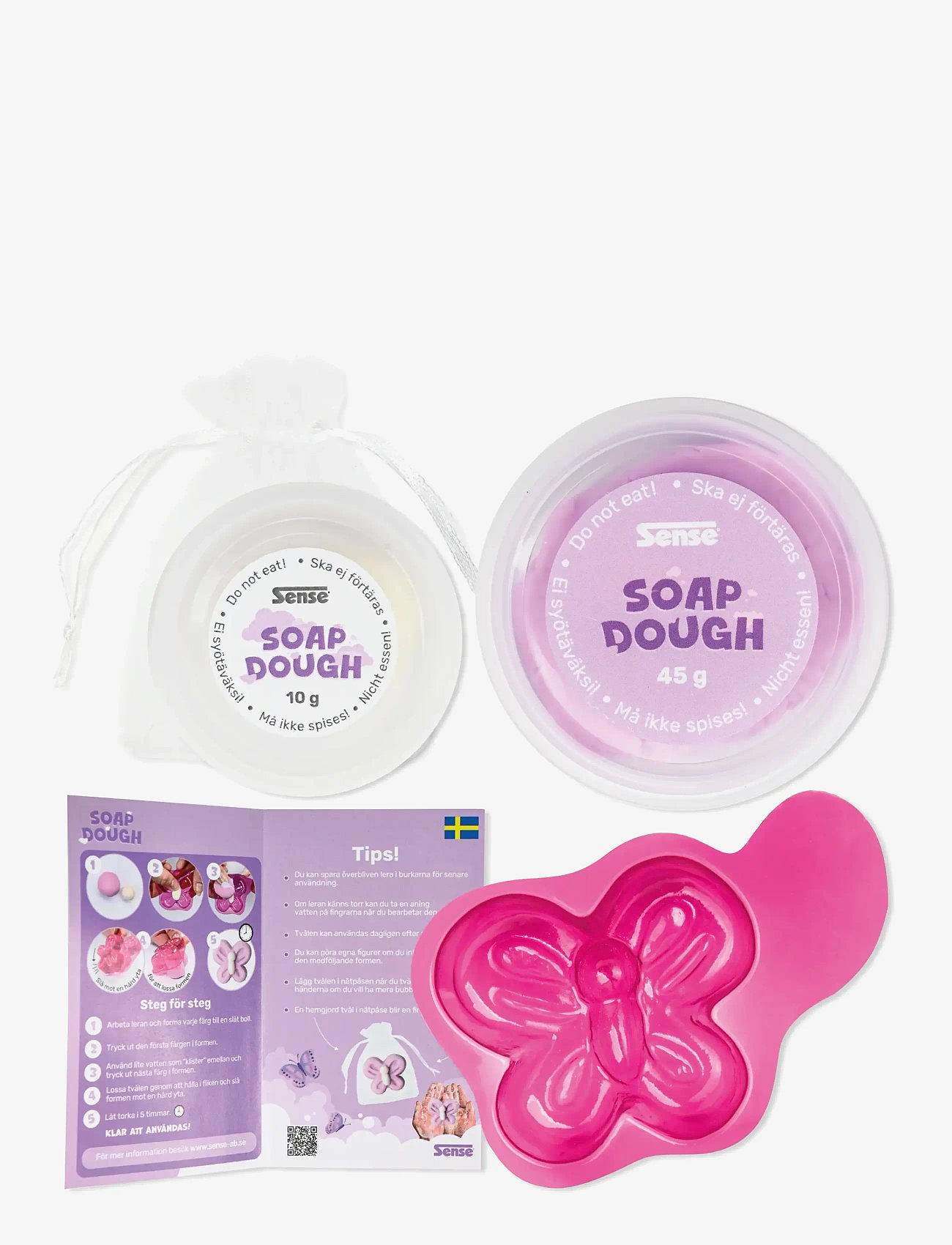 Sense - TVÅLLERA FJÄRIL - bastelset - red - 1
