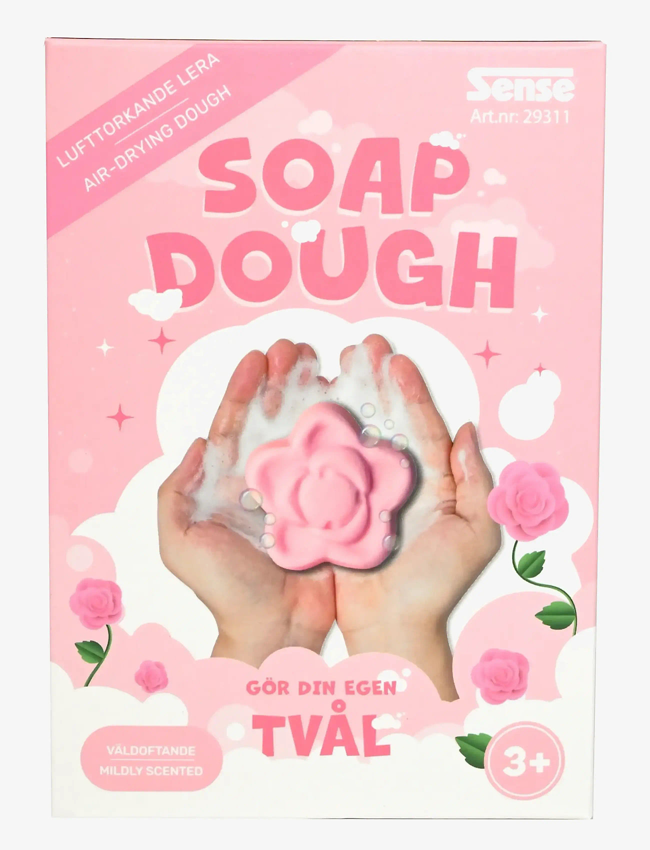 Sense - TVÅLLERA ROS - pysselset - red - 1