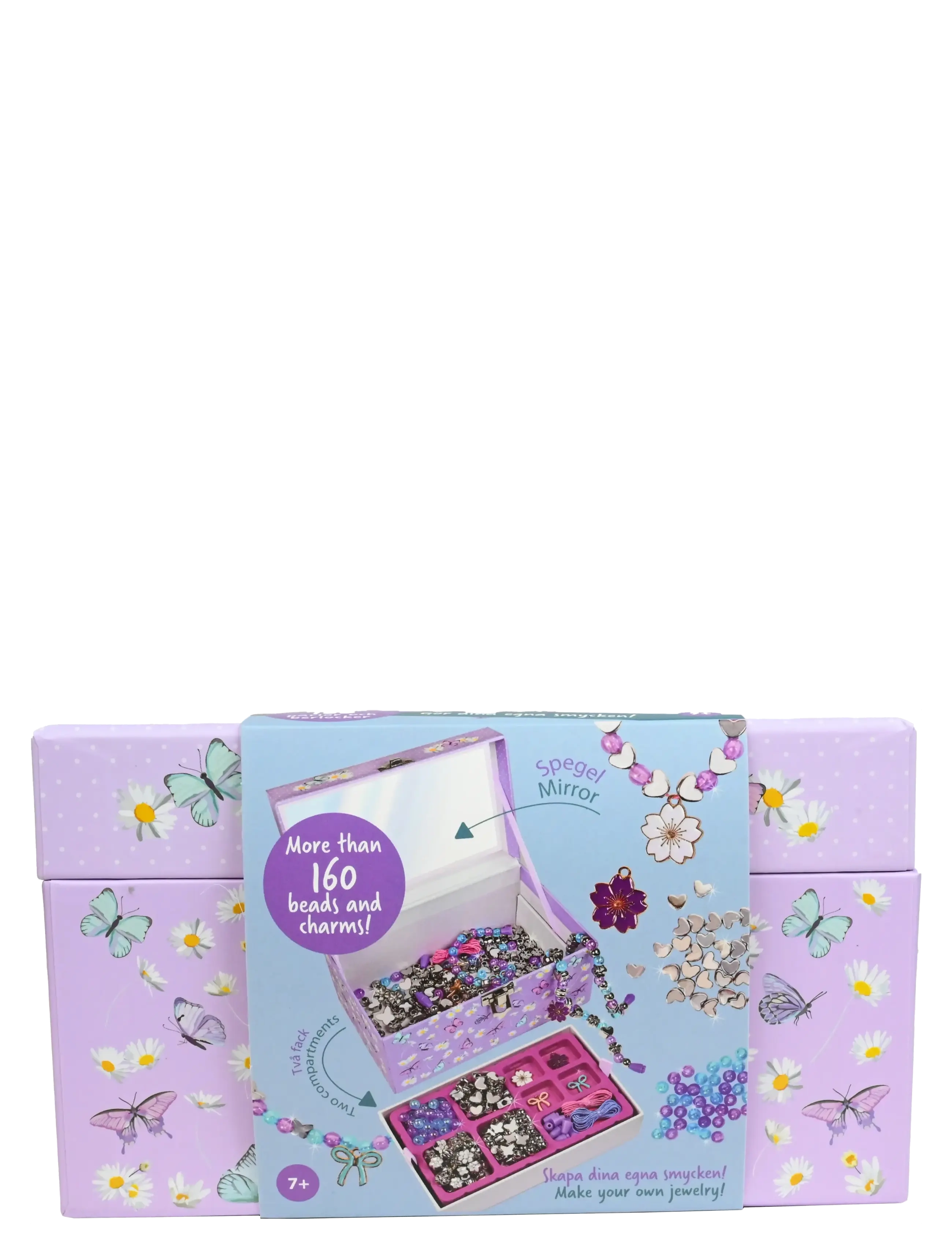 SENSE Fyllt Smyckeskrin M Spegel Lila - One Size - Kinder