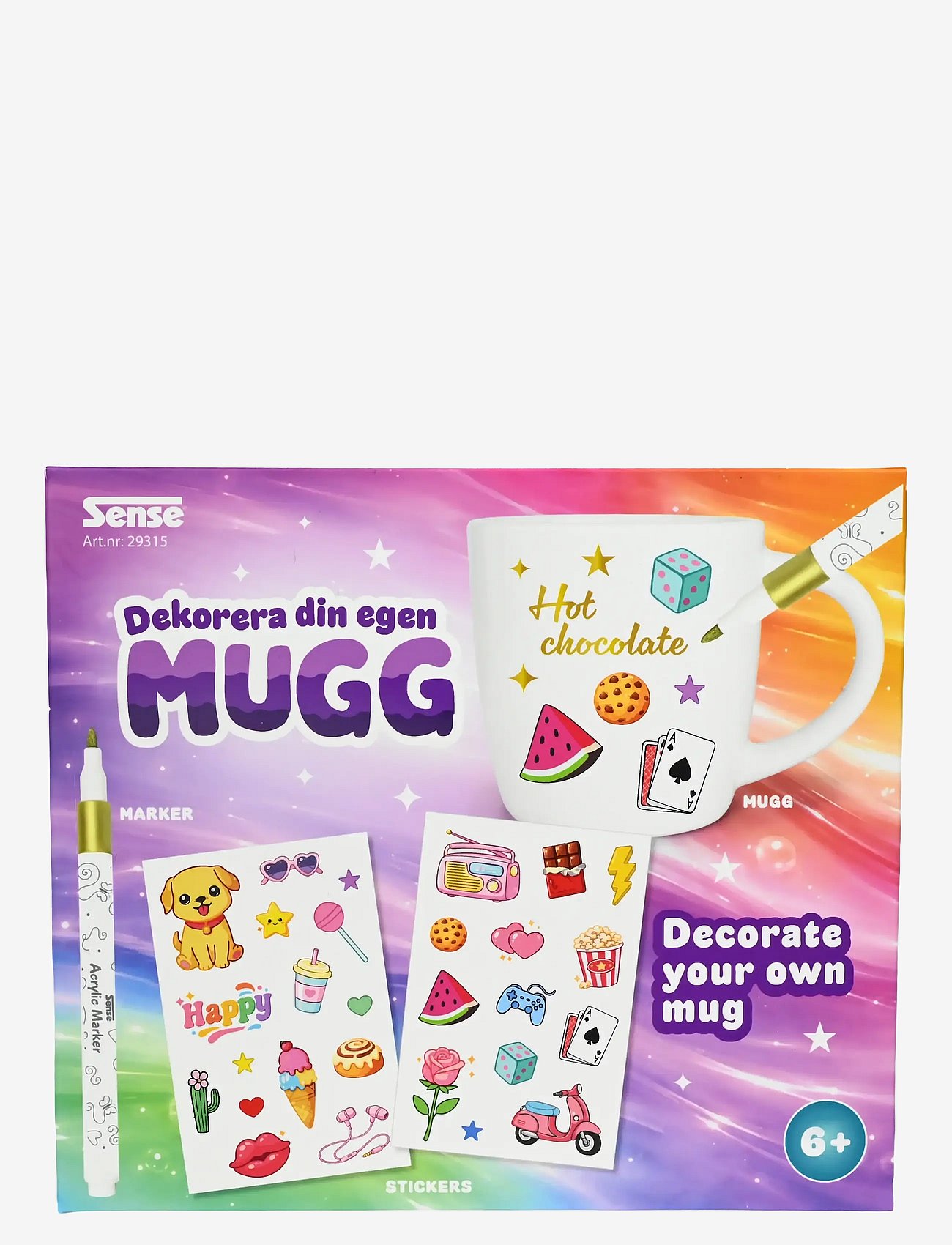 Sense Designa Din Egen Mugg - Multi/patterned - ONE SIZE