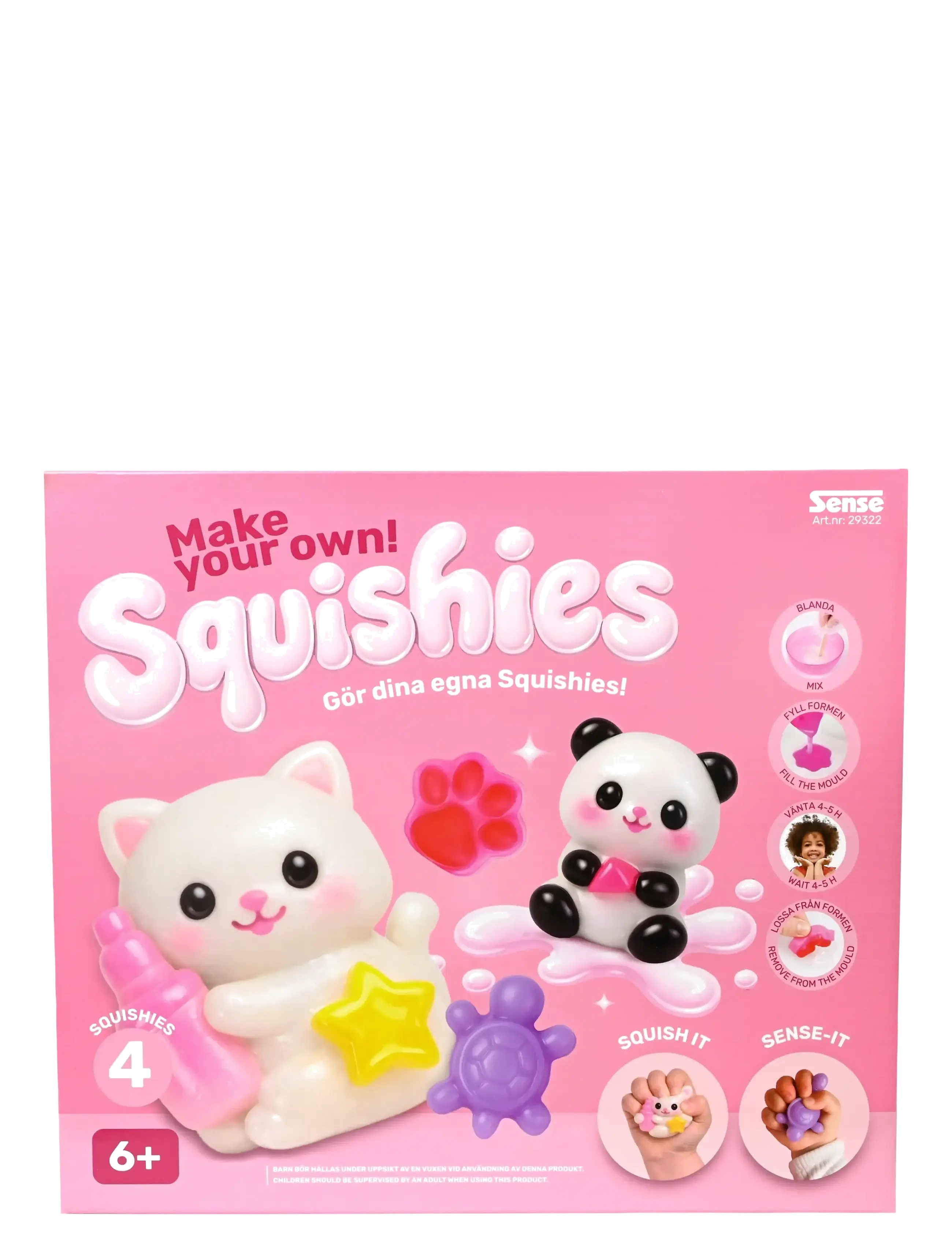 Sense SKAPA SQUISHIES STORT SET - Pyssel - RED / multi