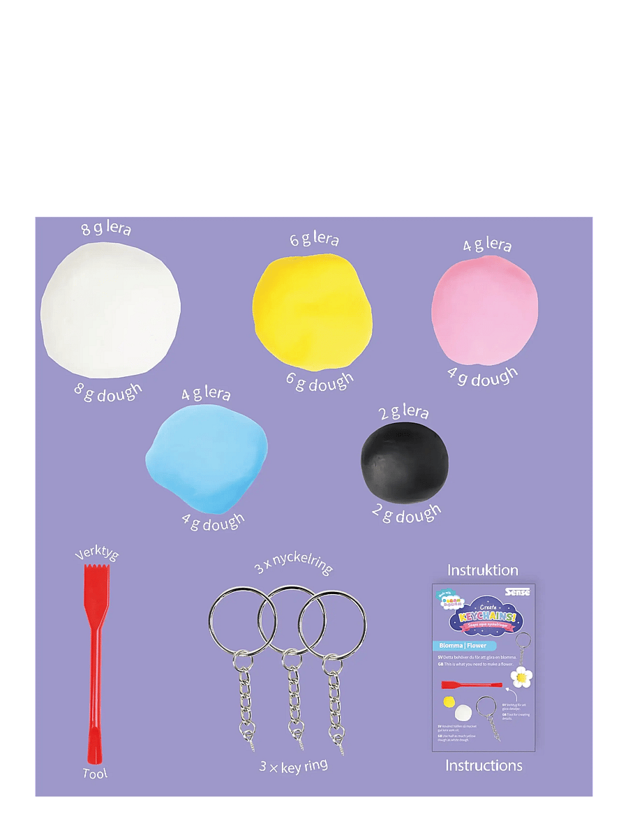 Sense - CRAFT DESIGN NYCKELRINGAR - red - 1