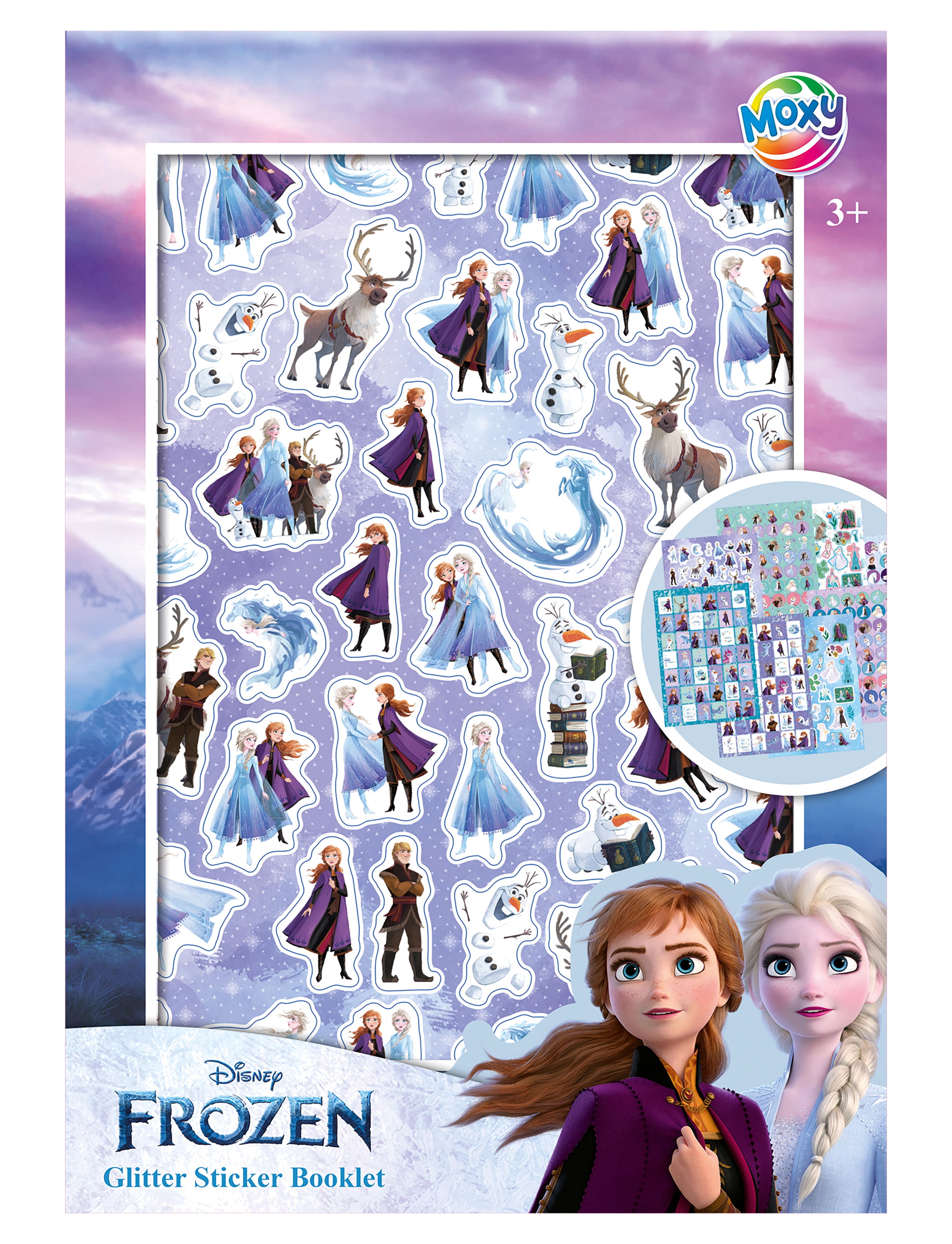 Sense Frozen Glitter Sticker Book A5, One Size, Craft, Mehrfarbig/gemustert - Stickers, Kinder