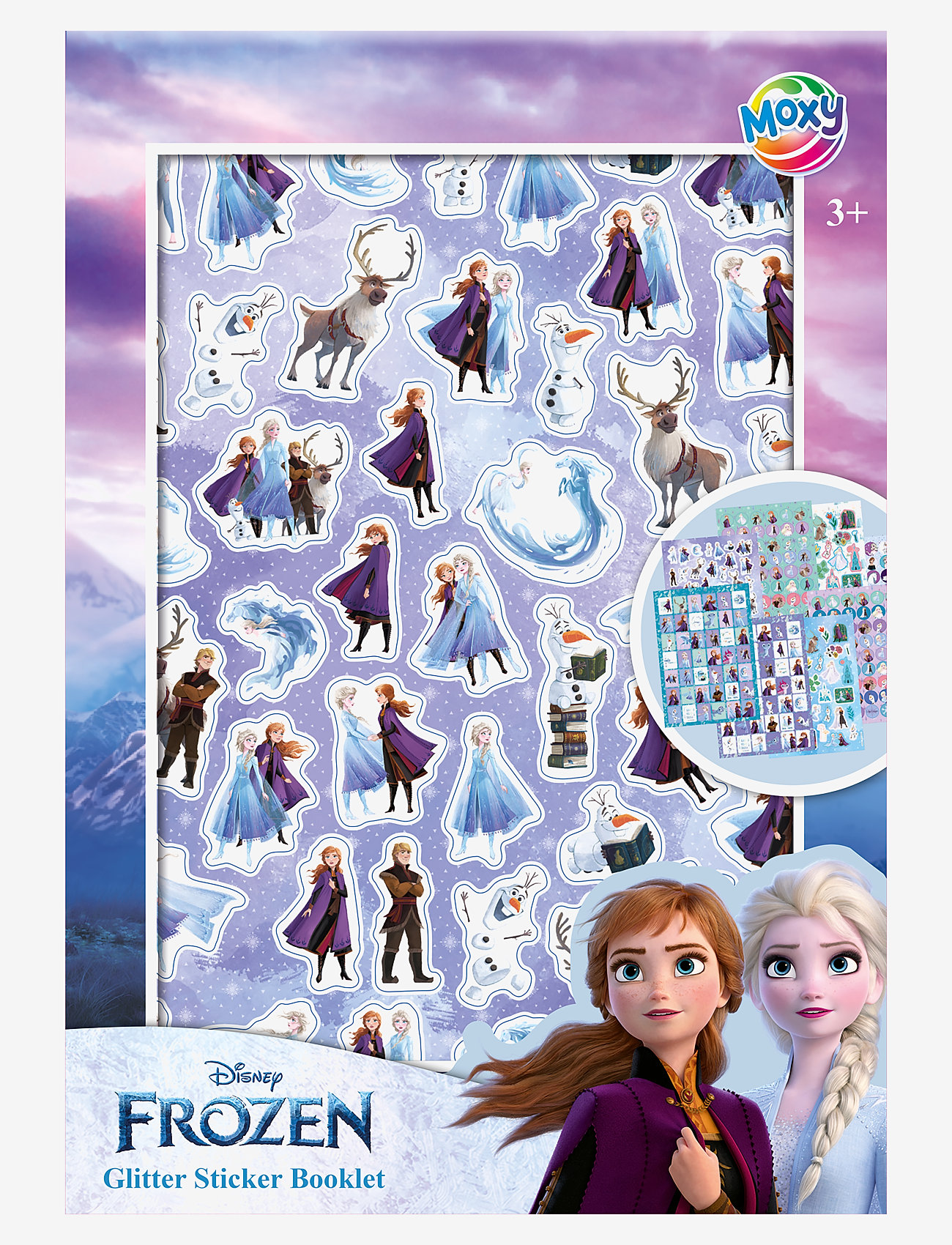 Sense - FROZEN GLITTER STICKER BOOK A5 - stickers - red - 0