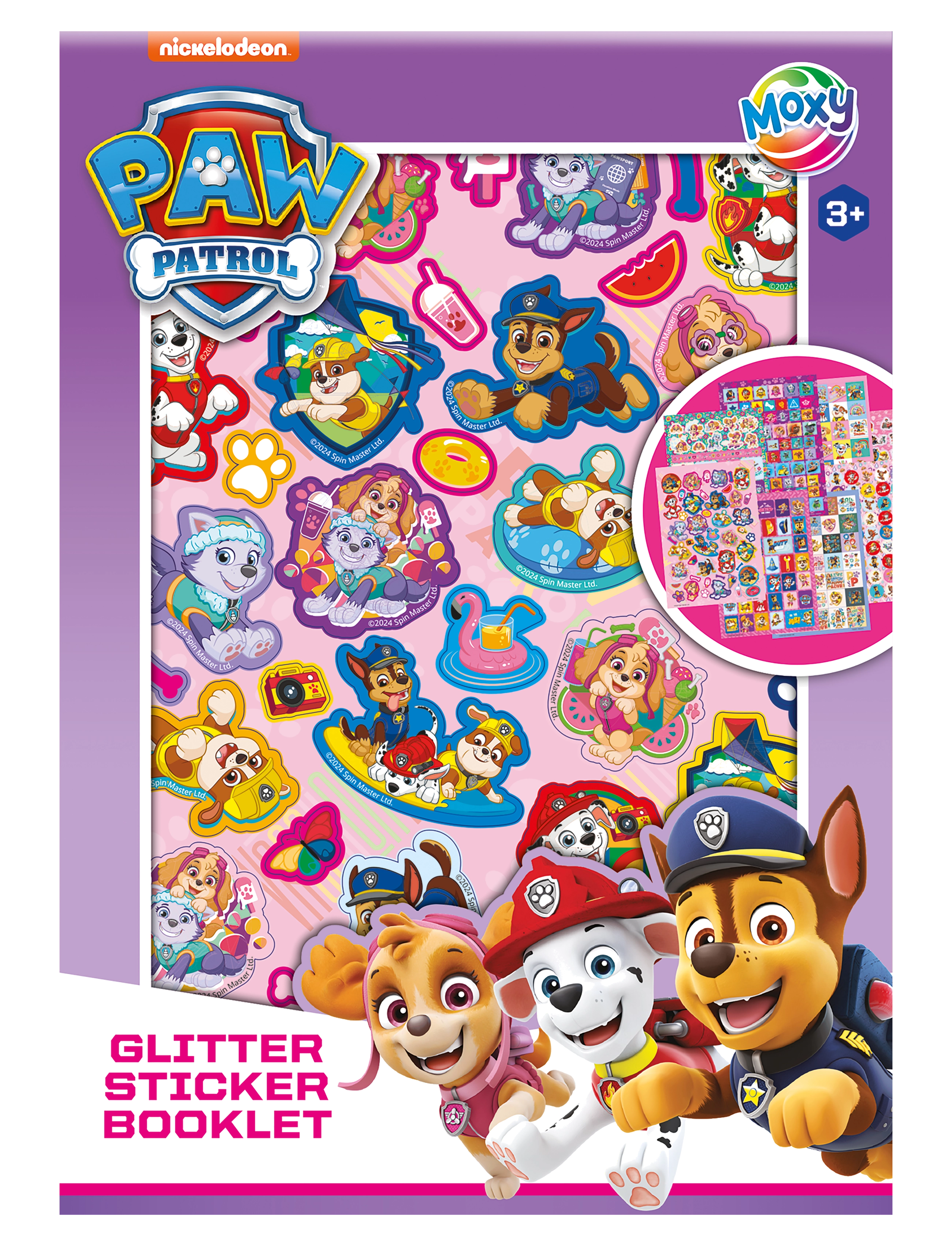 SENSE Paw Patrol Glitter Sticker Book A5 Patterned - One Size - Kinder