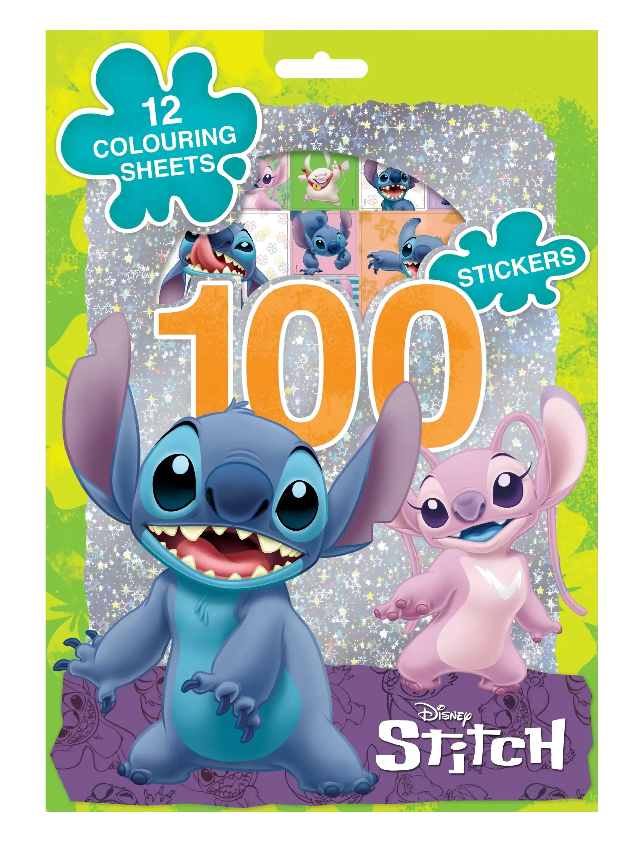 SENSE Stitch 100 Stickers Hologram Rot - One Size - Kinder