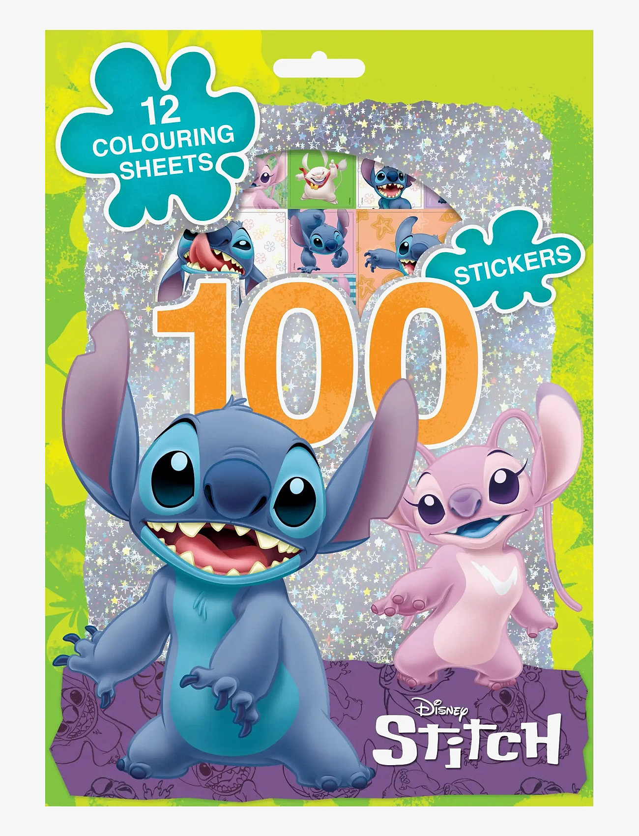 Sense - STITCH 100 STICKERS HOLOGRAM - livre de coloriage - red - 0