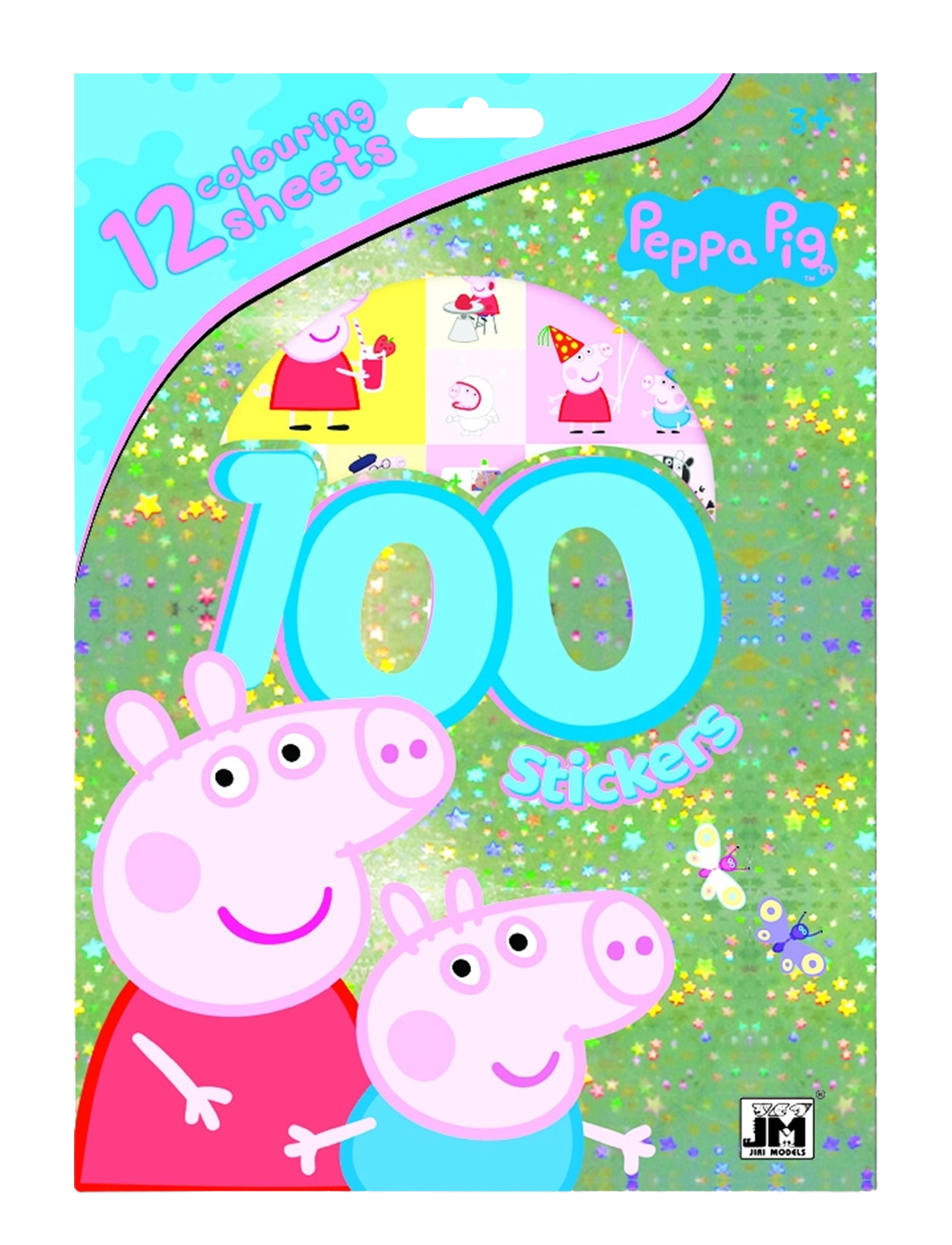 Sense - PEPPA PIG 100 STICKERS - red - 0