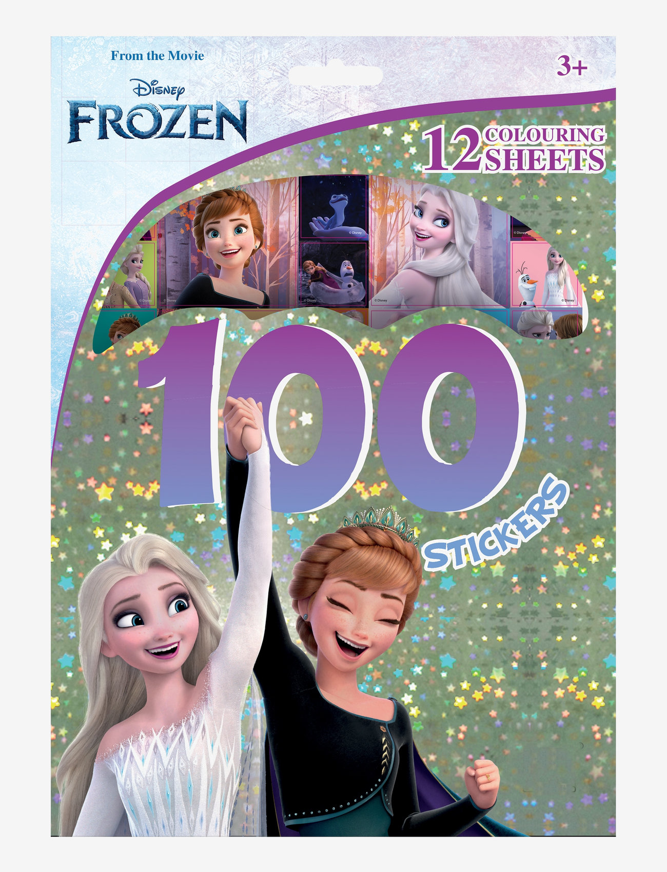 Sense - FROZEN 100 STICKERS HOLOGRAM - klistermärken - red - 0