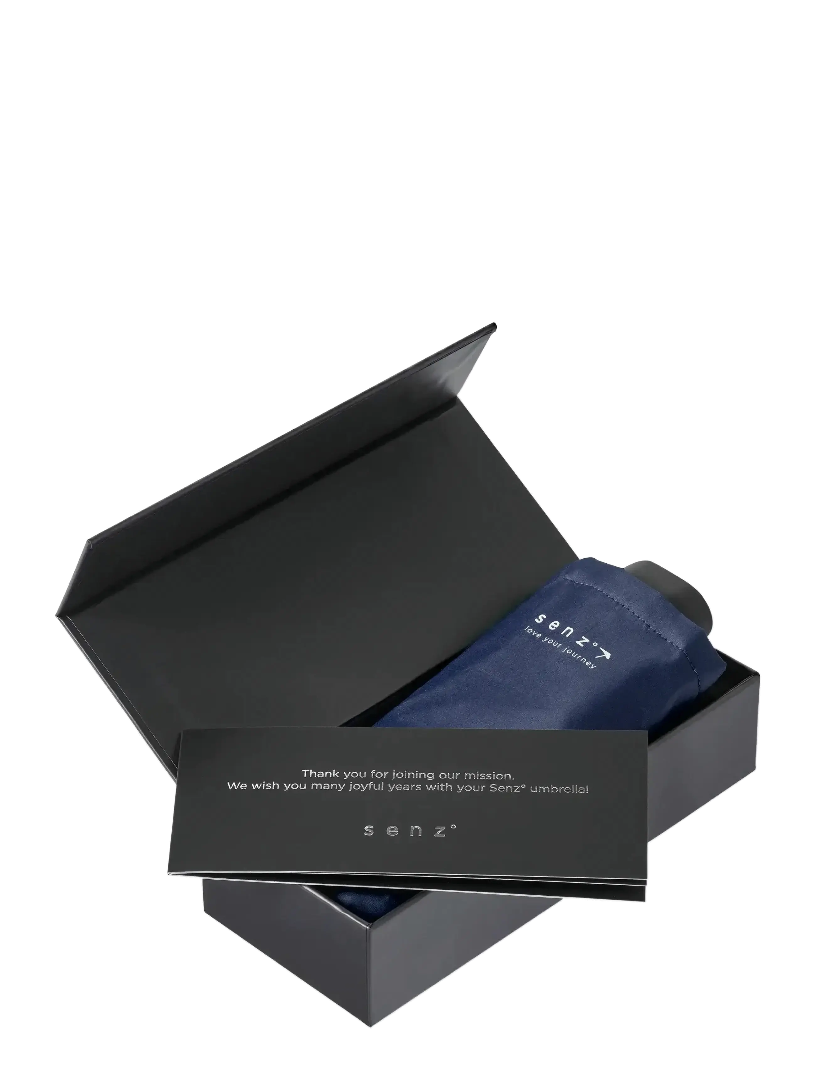 Senz - Micro Foldable Storm Umbrella - vardagsstil - midnight blue - 3
