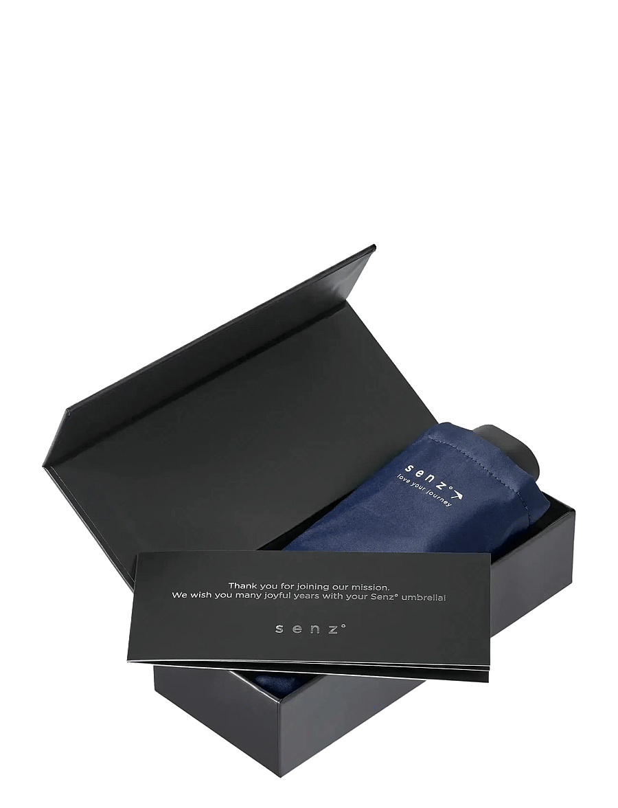 Senz - Micro Foldable Storm Umbrella - vardagsstil - midnight blue - 3