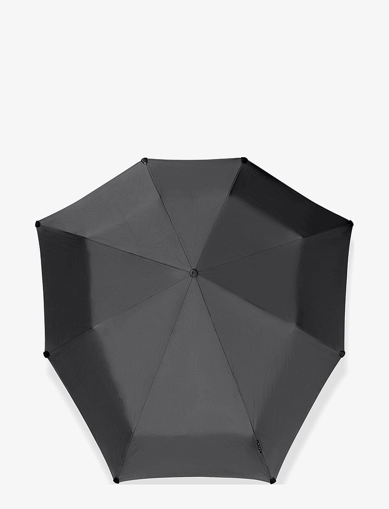 Senz - Mini Foldable Storm Umbrella - vardagsstil - pure black - 1