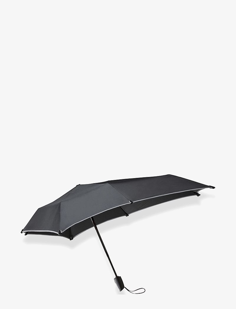 Senz - Senz ° mini automatic foldable storm umbrella, - hverdags stil - black reflective - 0