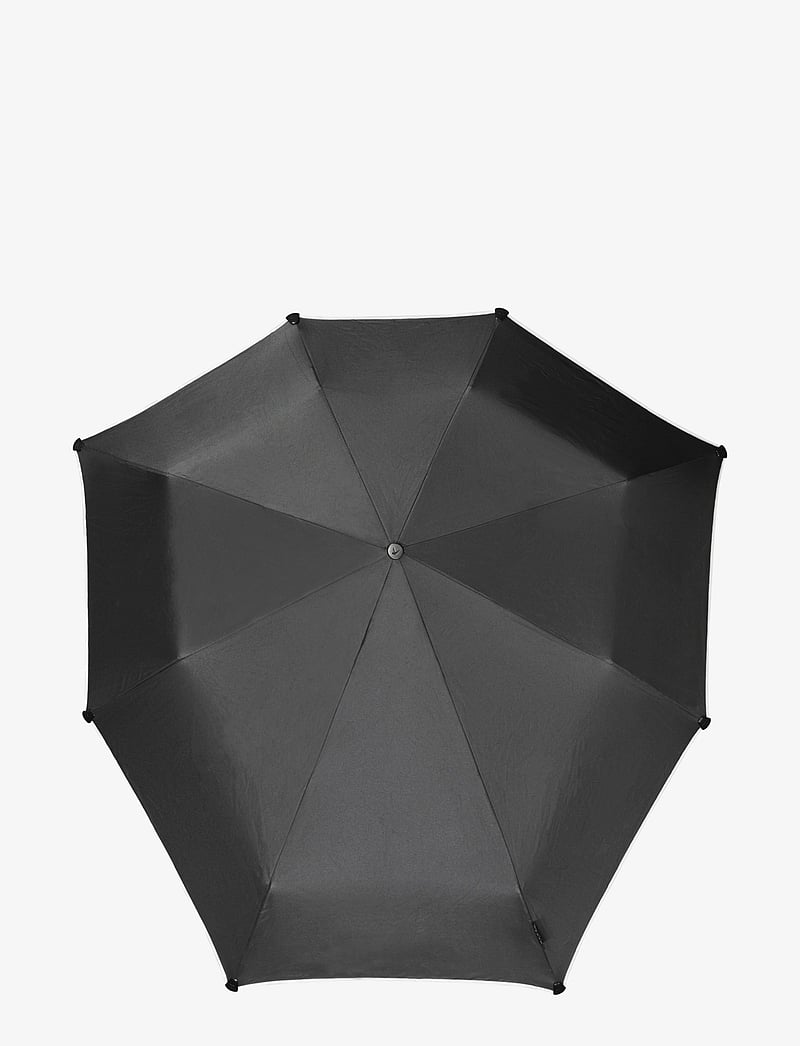 Senz - Senz ° mini automatic foldable storm umbrella, - hverdags stil - black reflective - 1