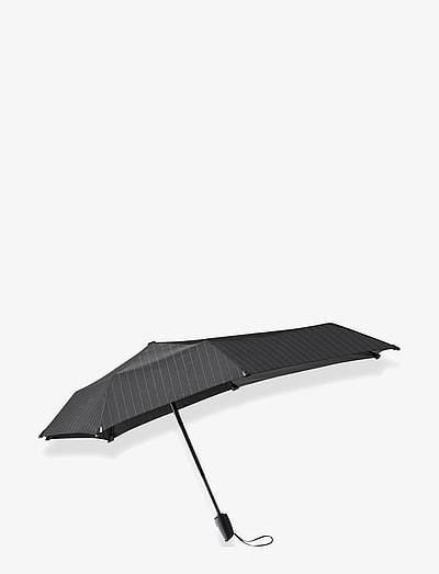 Senz micro opvouwbare paraplu pure black | 017755-Zwart Senz micro opvouwbare paraplu pure black | 017755-Zwart