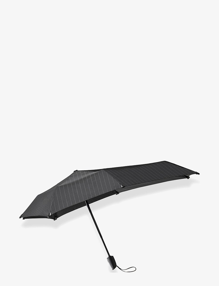 Senz - Senz ° mini automatic foldable storm umbrella, - vardagsstil - pin stripes black - 0