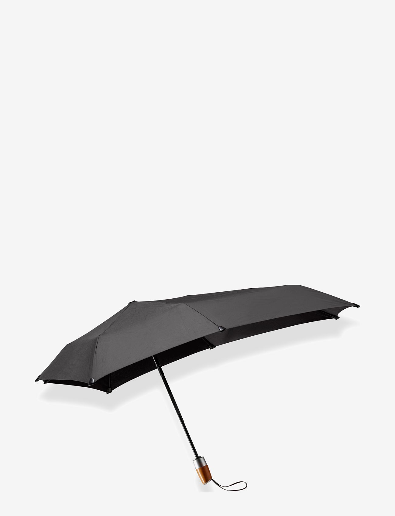Senz - Senz ° mini automatic deluxe foldable storm umbrella, - vardagsstil - pure black - 0